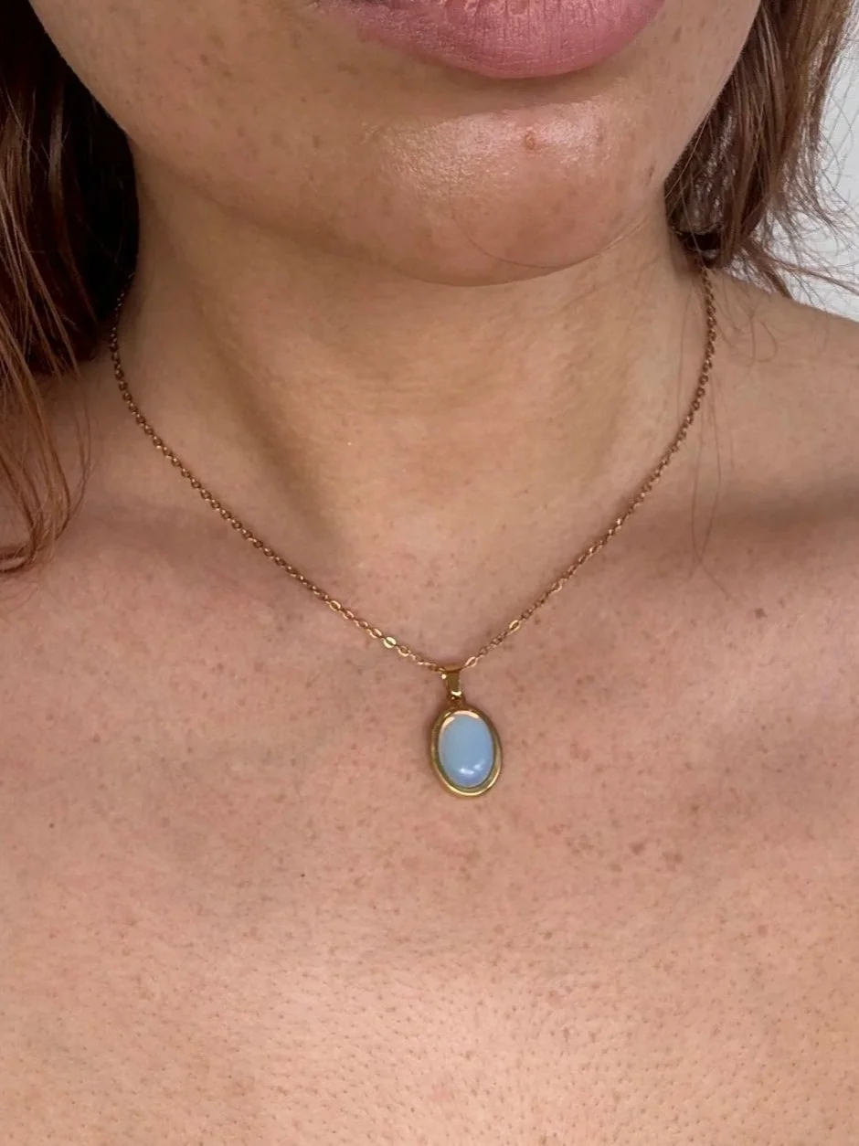 Opalite Necklace | Gold