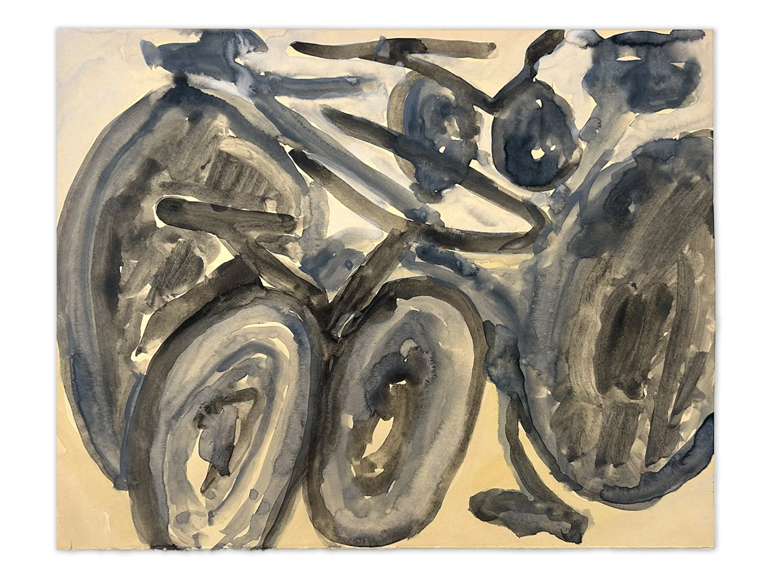 "yellow light" watercolor, paper, 8 1/2" x 11", 2026