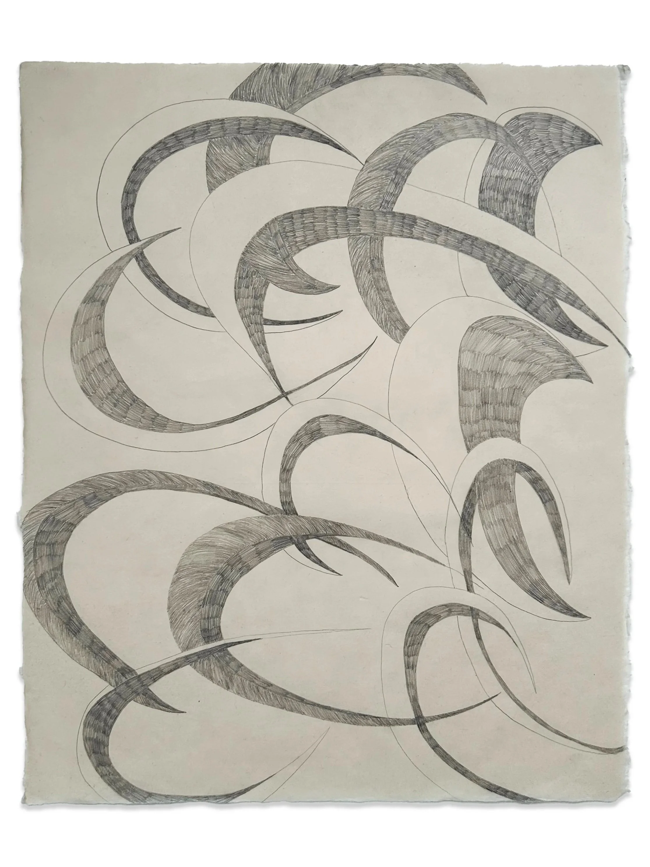 "Again", graphite on paper, 16" x 20", 2022