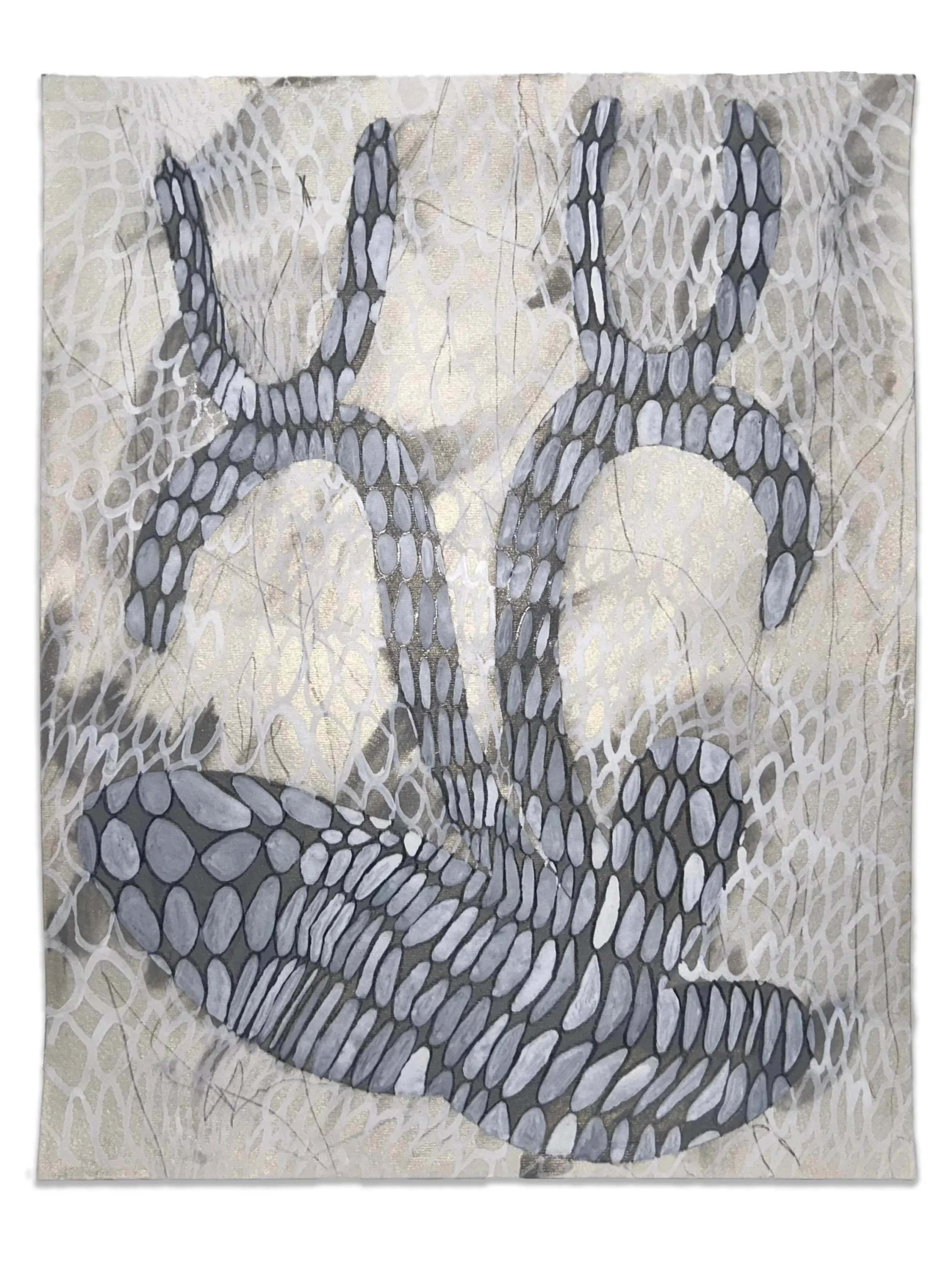 "Magpie" graphite, gouache, ink on paper, 19" x 13", 2023 