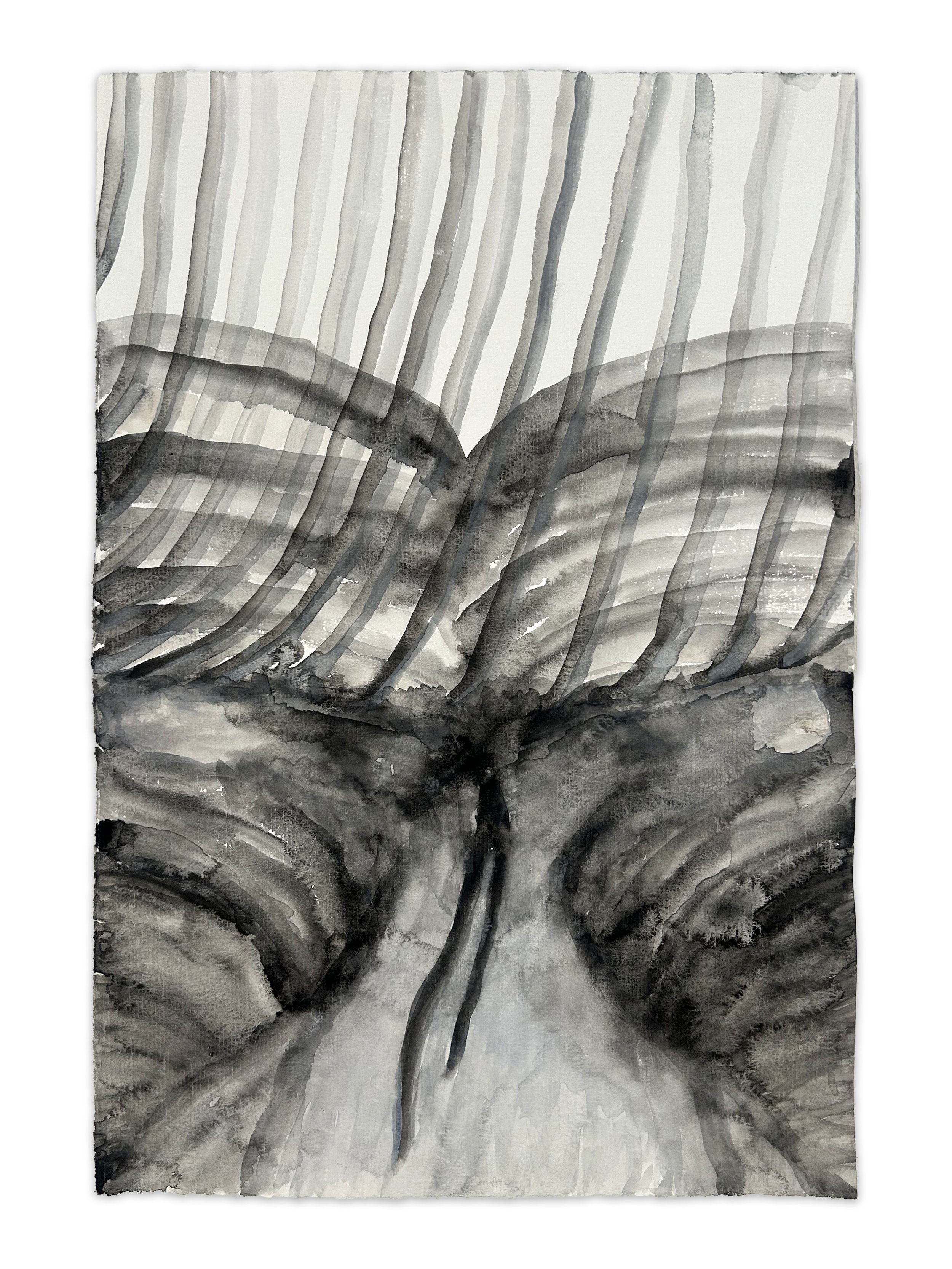 "fork", watercolor, paper, 18" x 12", 2026