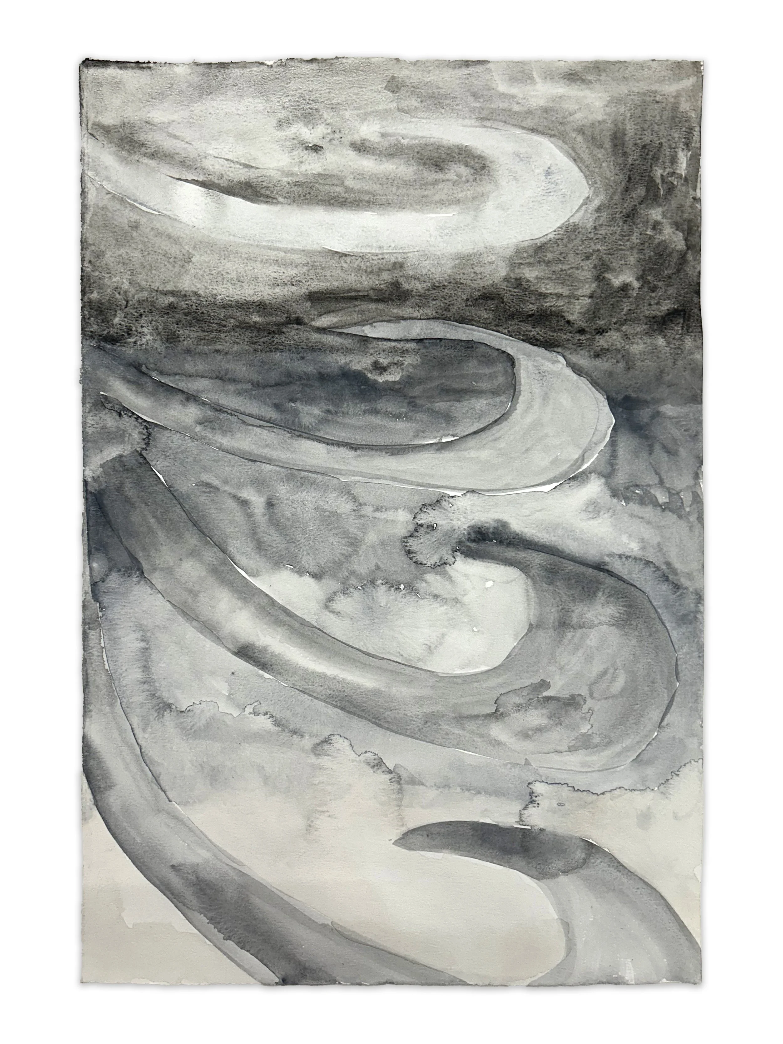 "degrees" watercolor on paper, 18" x 12", 2026