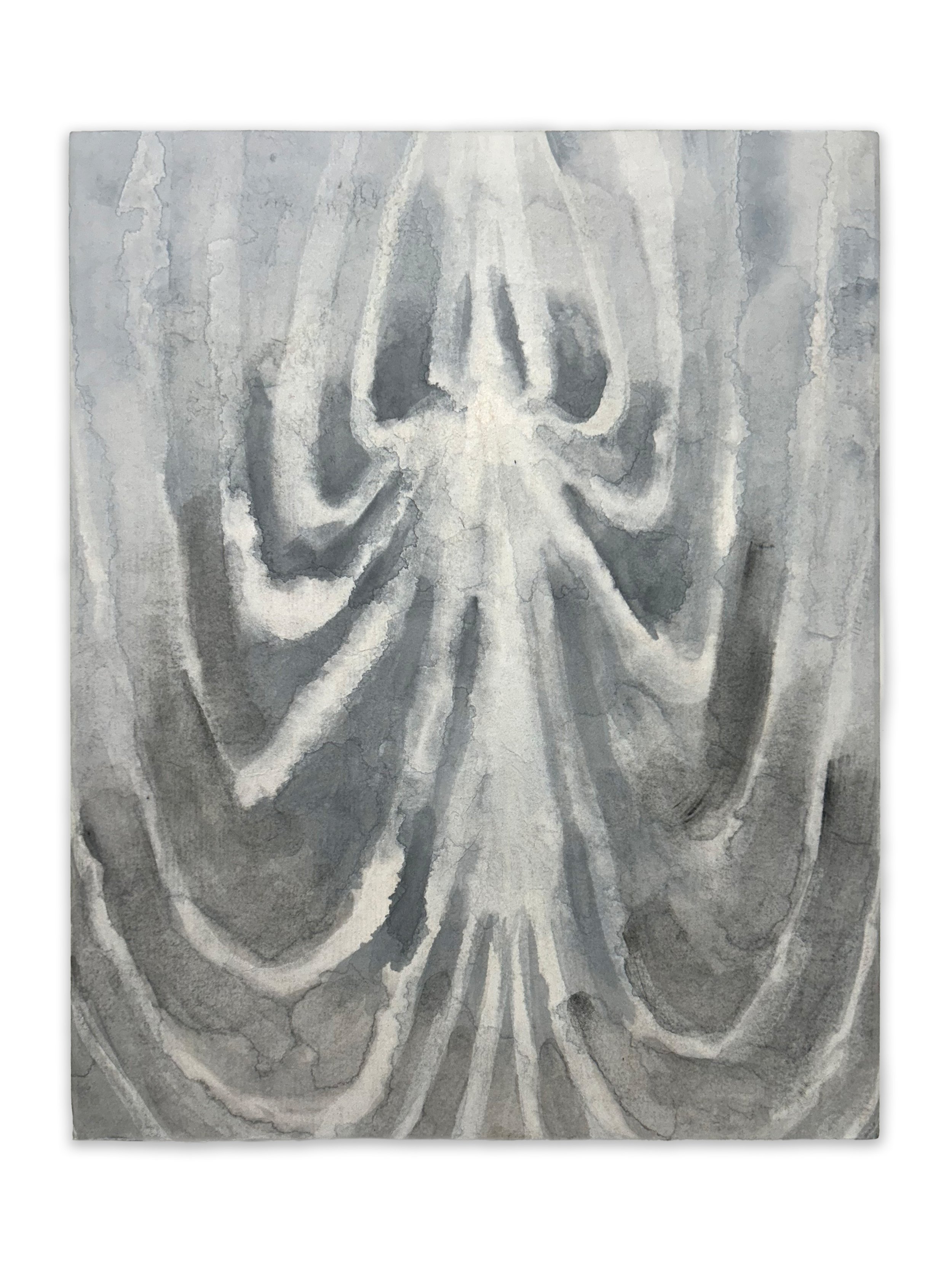 "protect" watercolor, paper, wood, 12" x 10", 2026