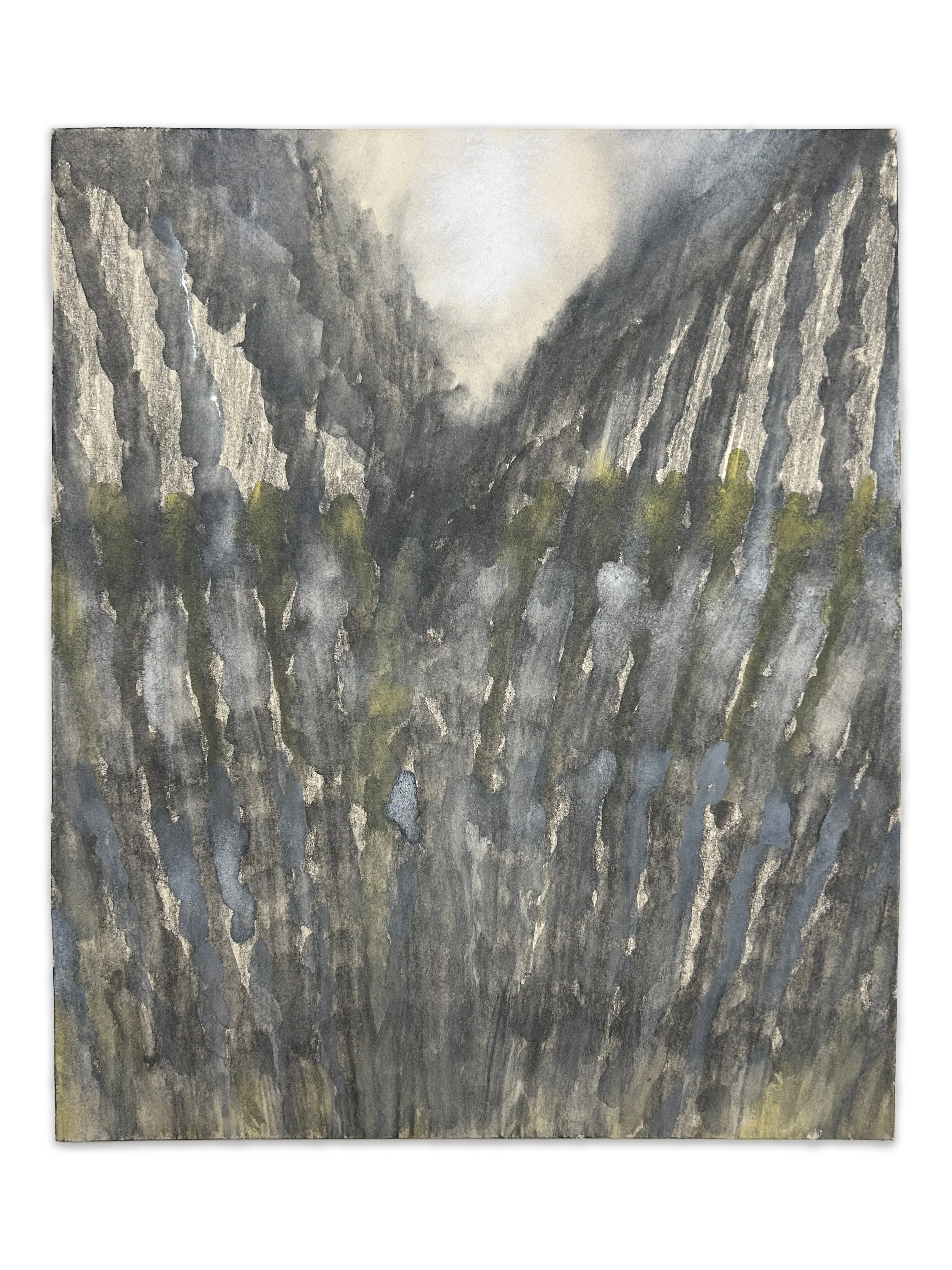 "divide" graphite, watercolor, gouache, paper board, 14 1/8" x 11 5/8", 2026