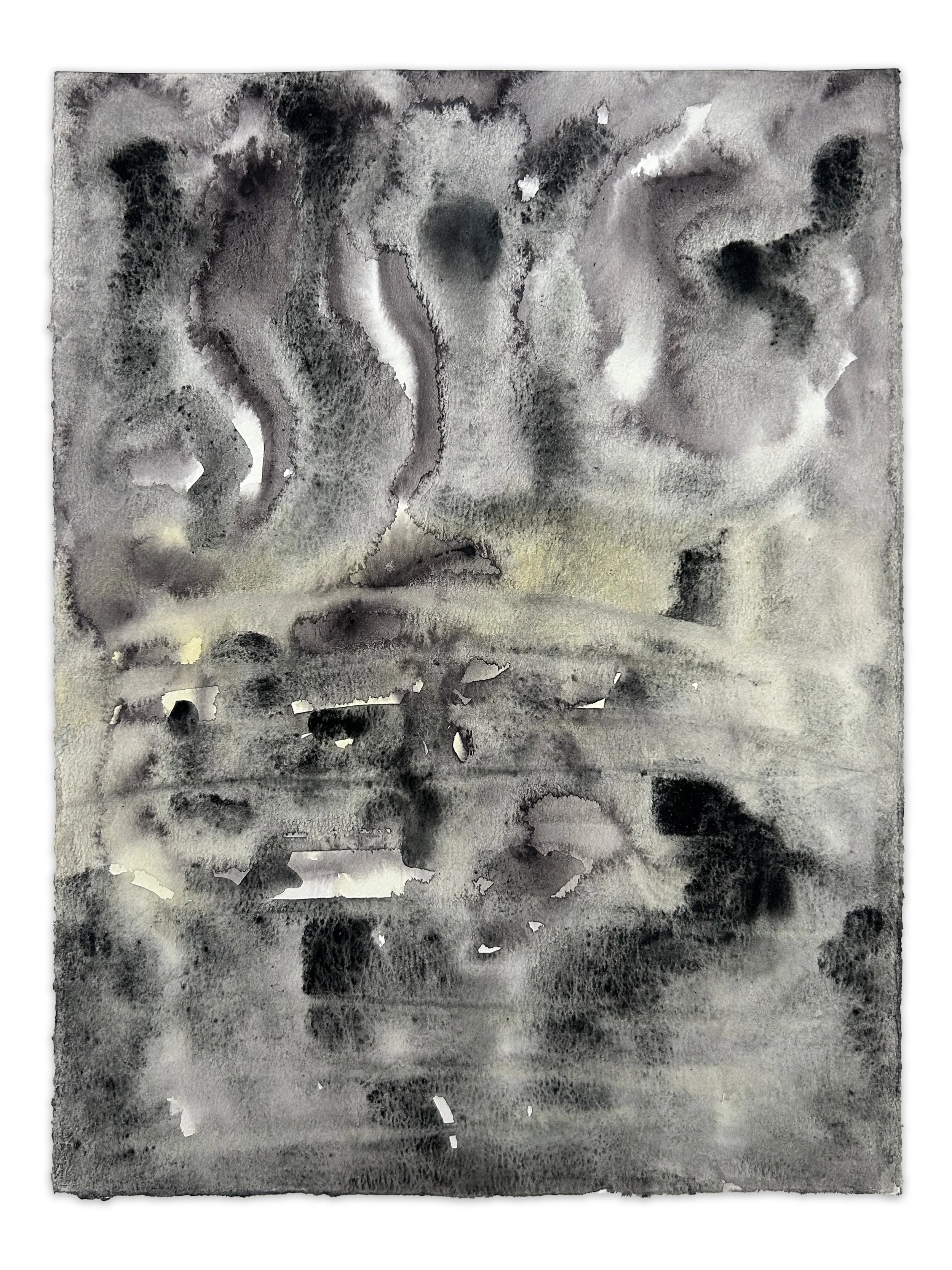 "smoke" watercolor on paper, 12" x 9", 2026