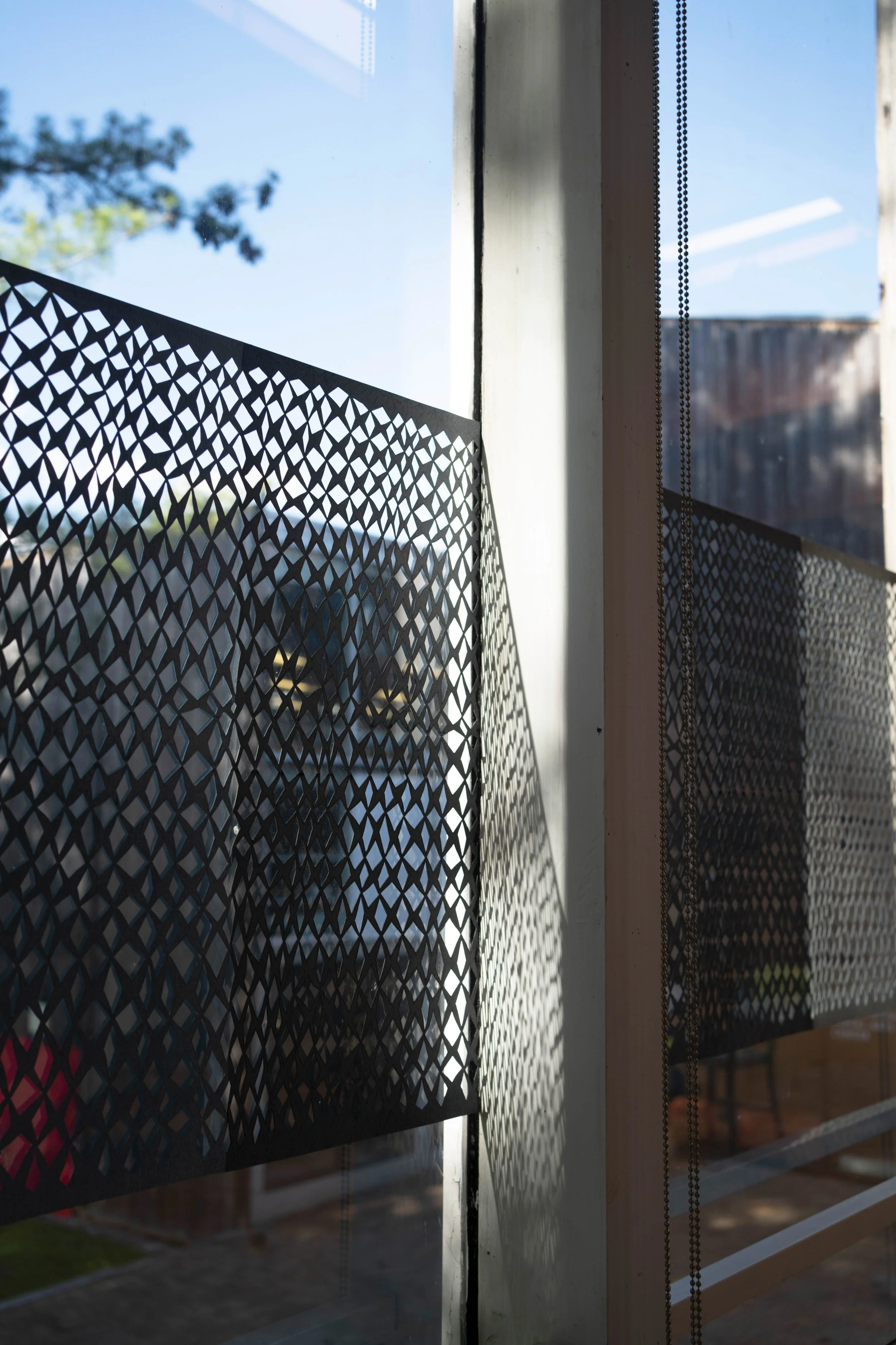 "Again someday, Someday Again" hand-cut and assembled collagraph prints on paper, 70" x 30", 2021