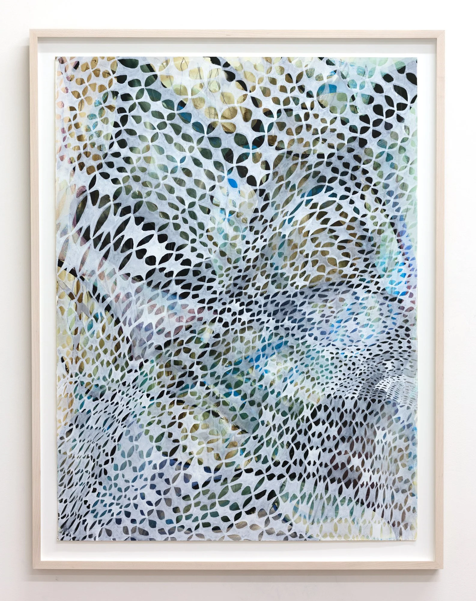 Untitled, graphite, ink, and gouache on paper, 20" x 30", 2022