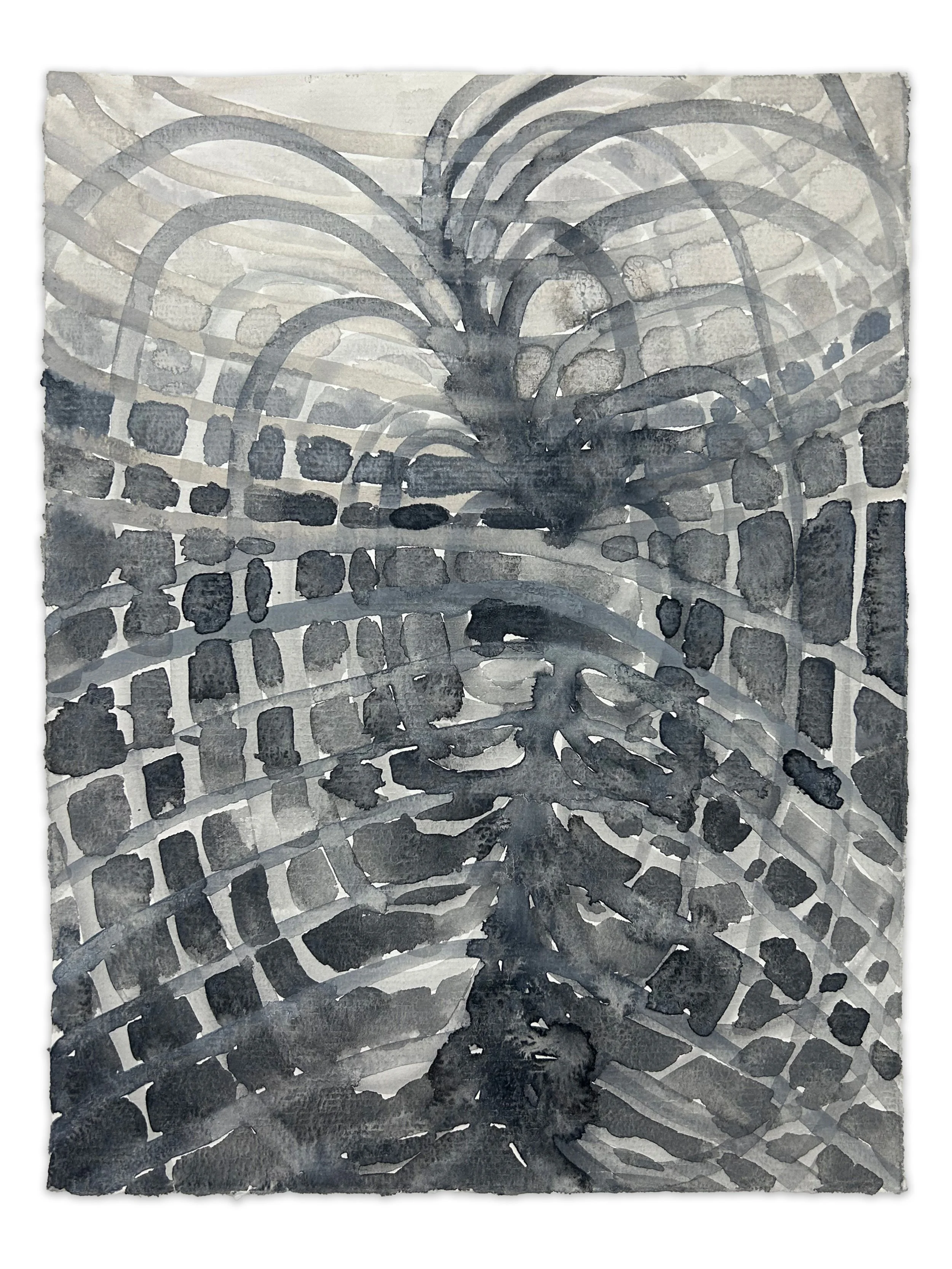 "globe" watercolor on paper, 12" x 9", 2026