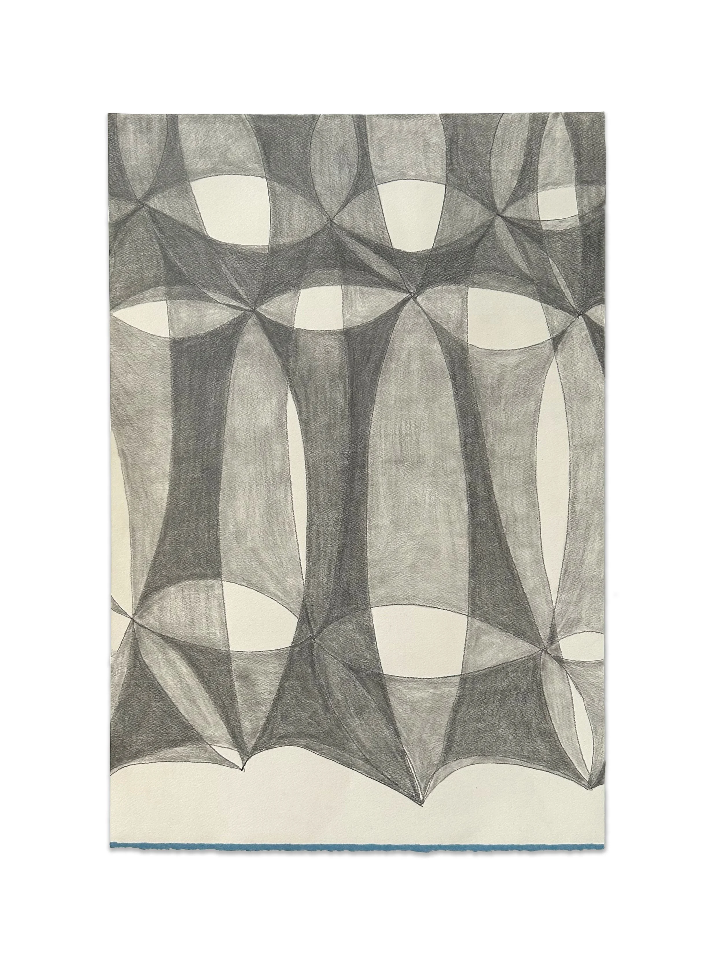 "Nylons" graphite on paper, 19" x 12 1/2", 2023