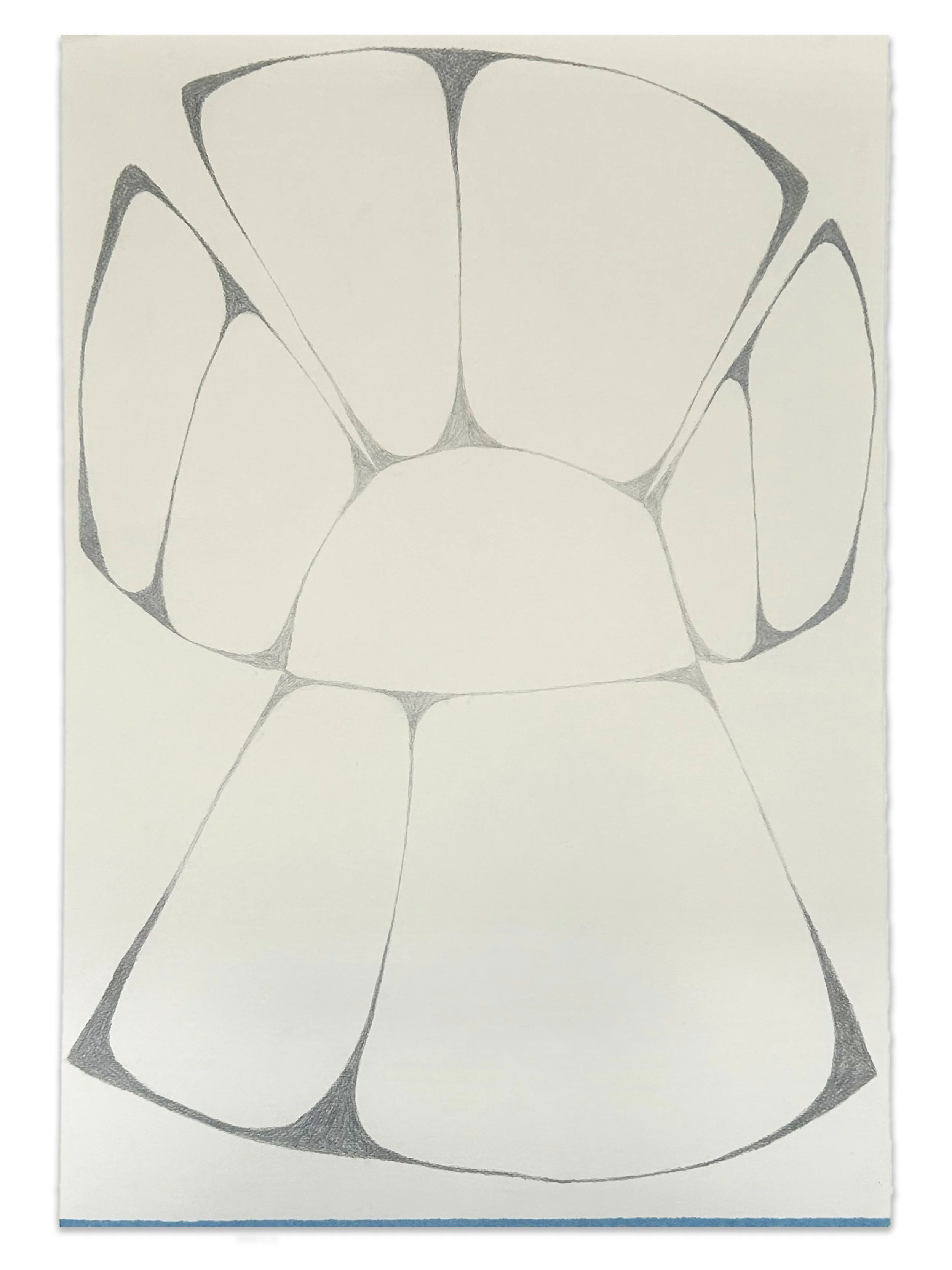 "Empty Angel", graphite on paper, 19" x 12 1/2", 2024