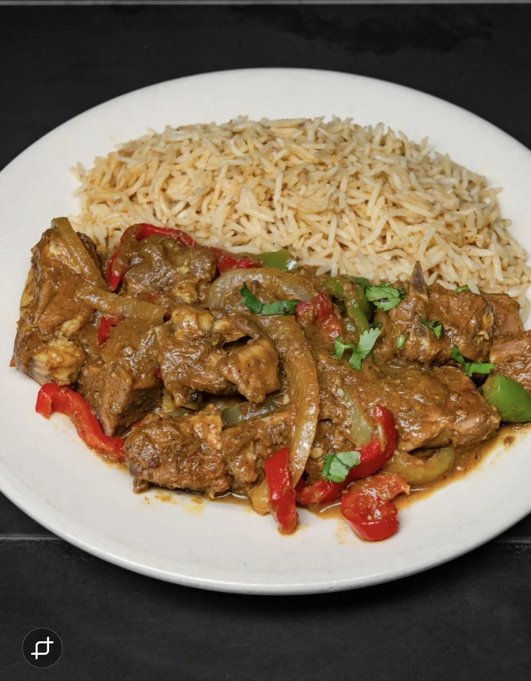 Plate of Goat & Swahili Spiced Rice