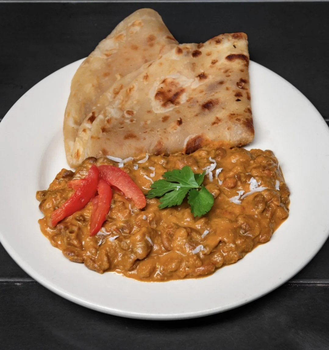 Plate of Coconut Beans & Chapati