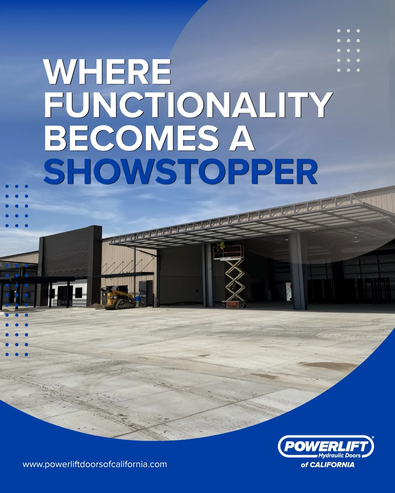 Most doors blend in. Ours stand out.

Backed by 30+ years of proven hydraulic innovation and hundreds of installations across California. 

Our one-piece hydraulic systems are engineered to outperform traditional overhead doors in durability, efficie