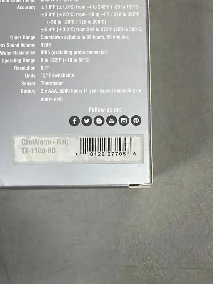 ChefAlarm Digital Cooking Thermometer