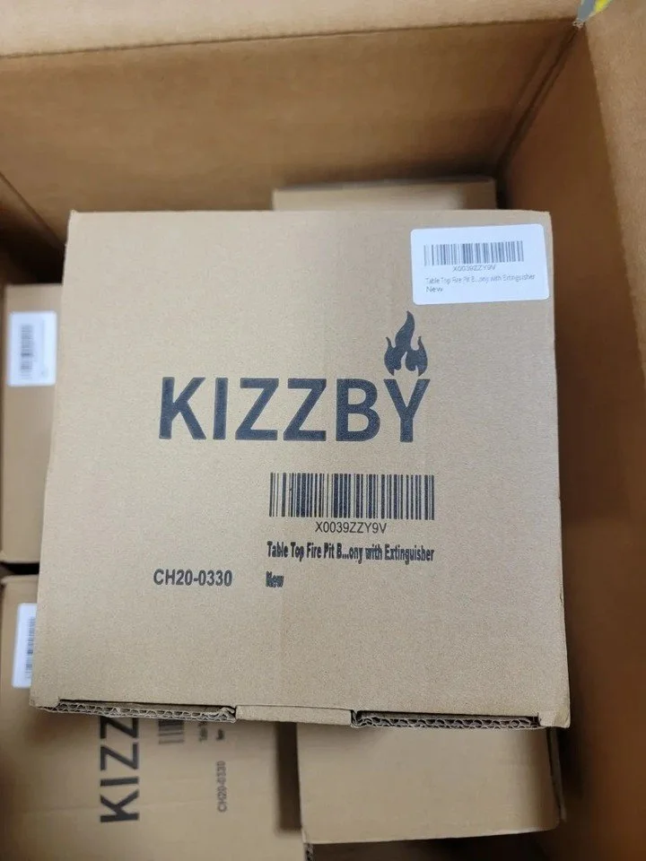 Kizzby Tabletop Fire Pit with Extinguisher