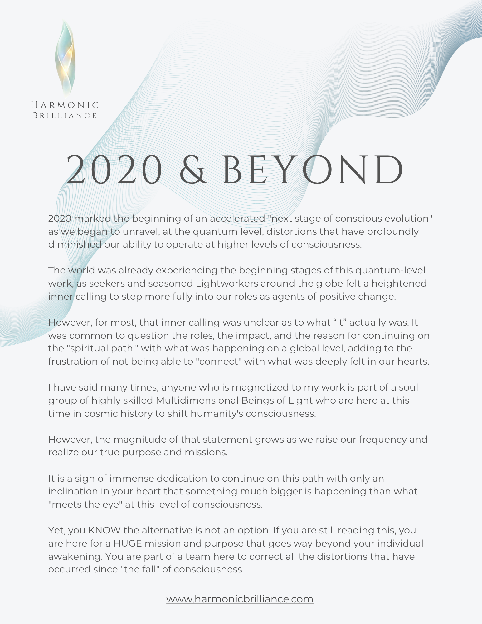 2020 &amp; Beyond