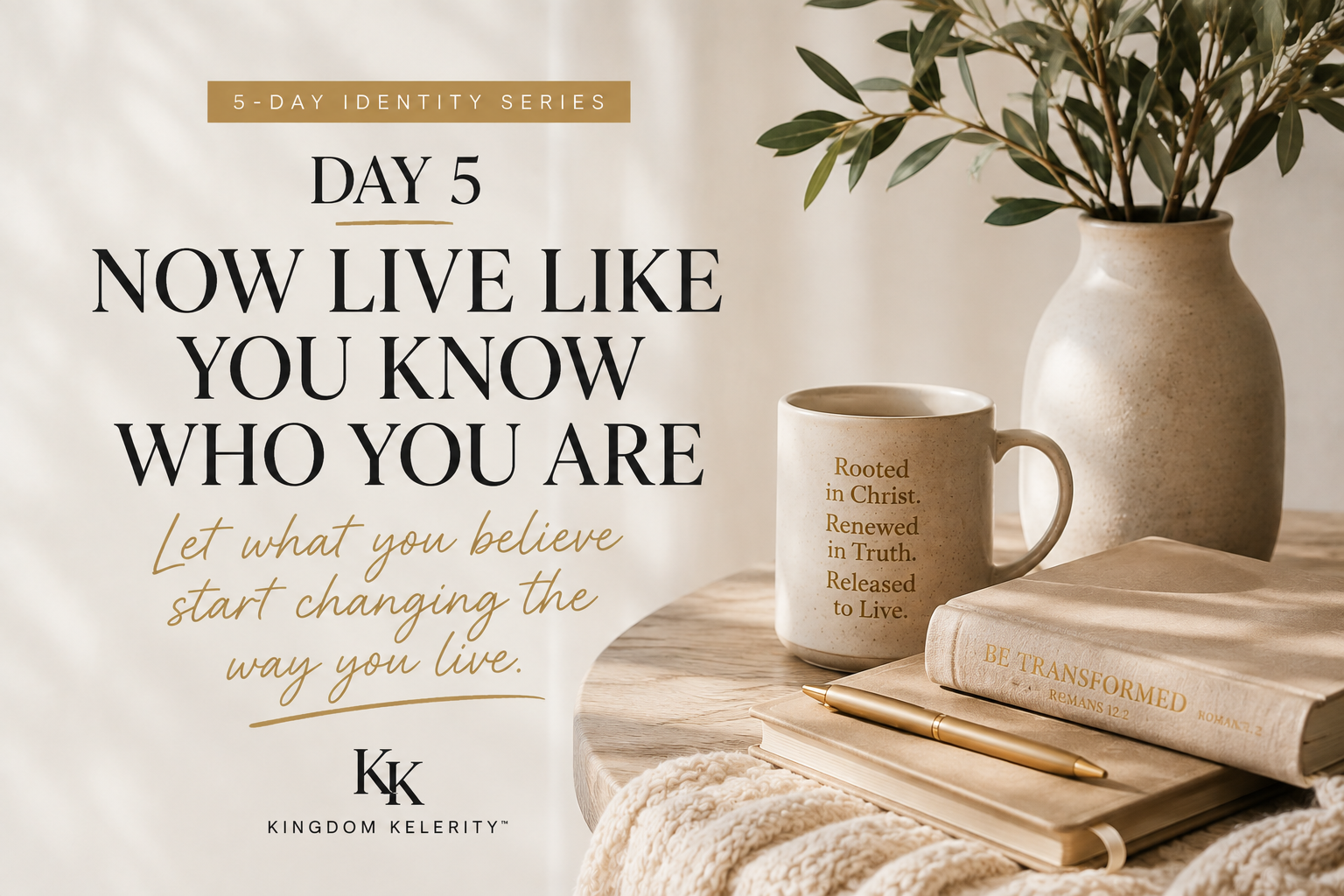 Day 5 (Identity) - Now Live Like You Know Who You Are