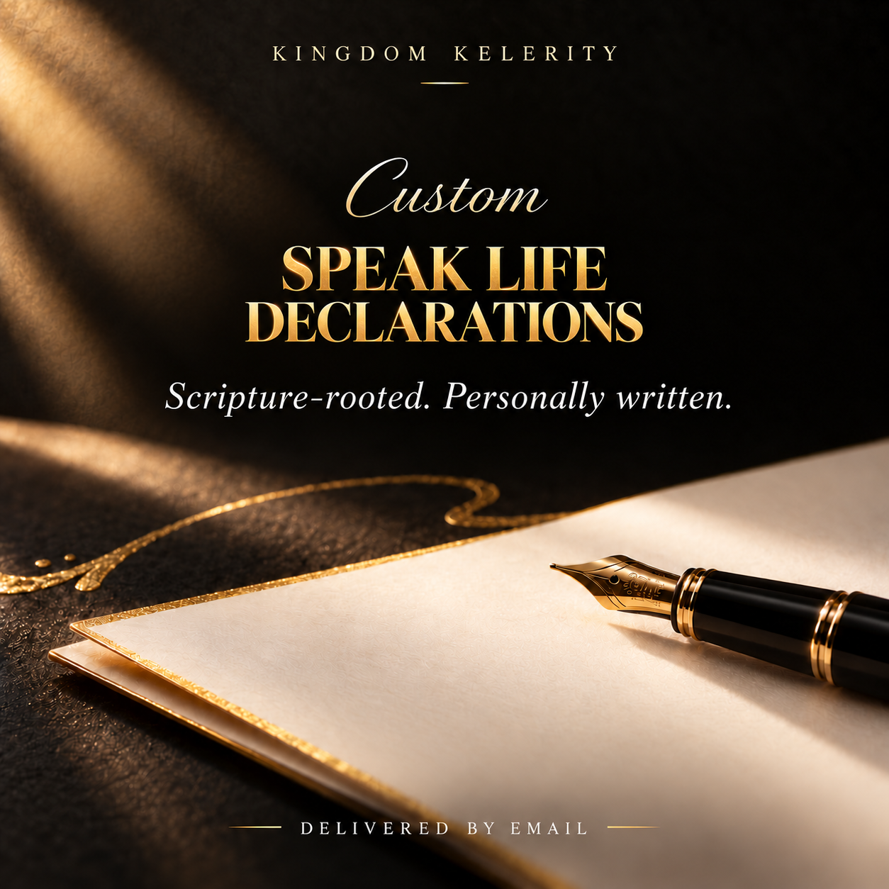 Custom Speak Life Declarations