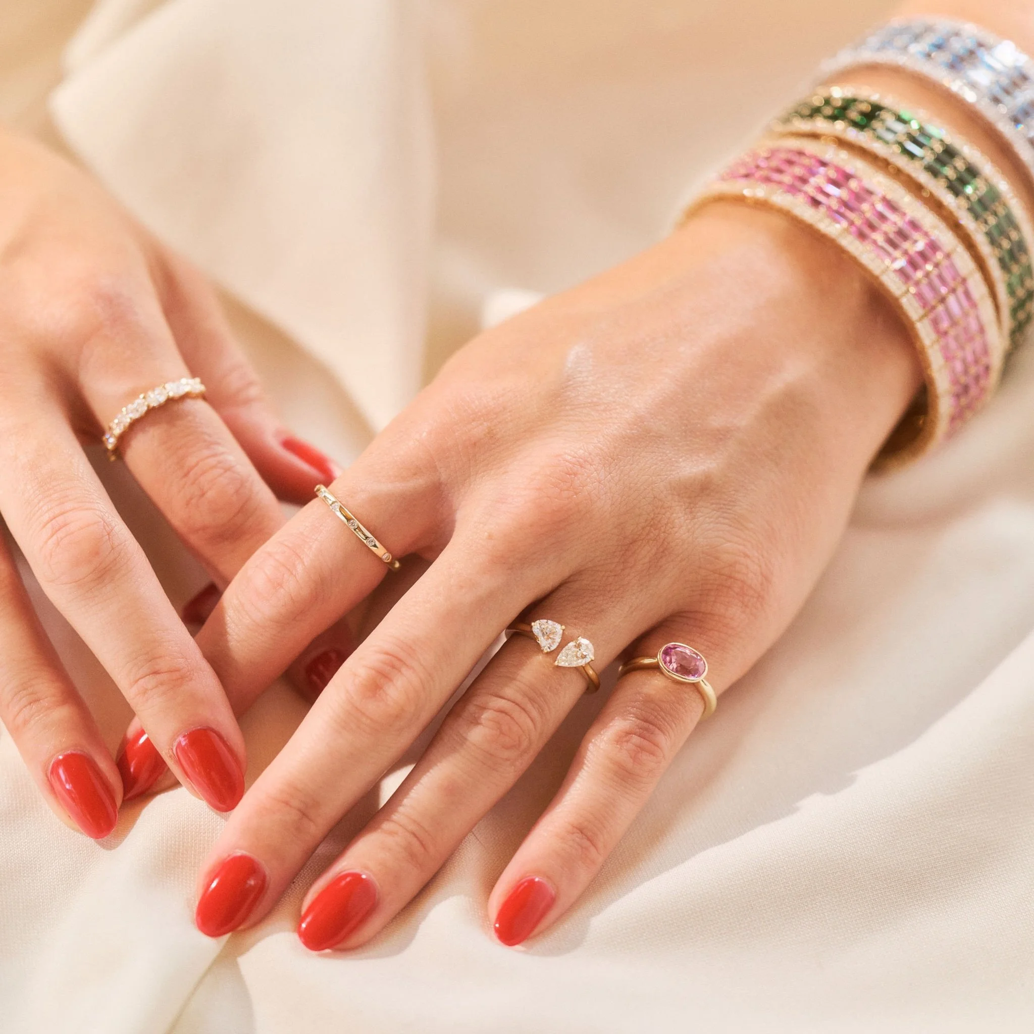 The details speak for themselves. What sets us apart at HEFJ? The craftsmanship behind each piece. From detailed pave work to clasps &amp; gold finishes, it&rsquo;s obvious that our quality is in a league of its own. Shop these styles &amp; learn mor