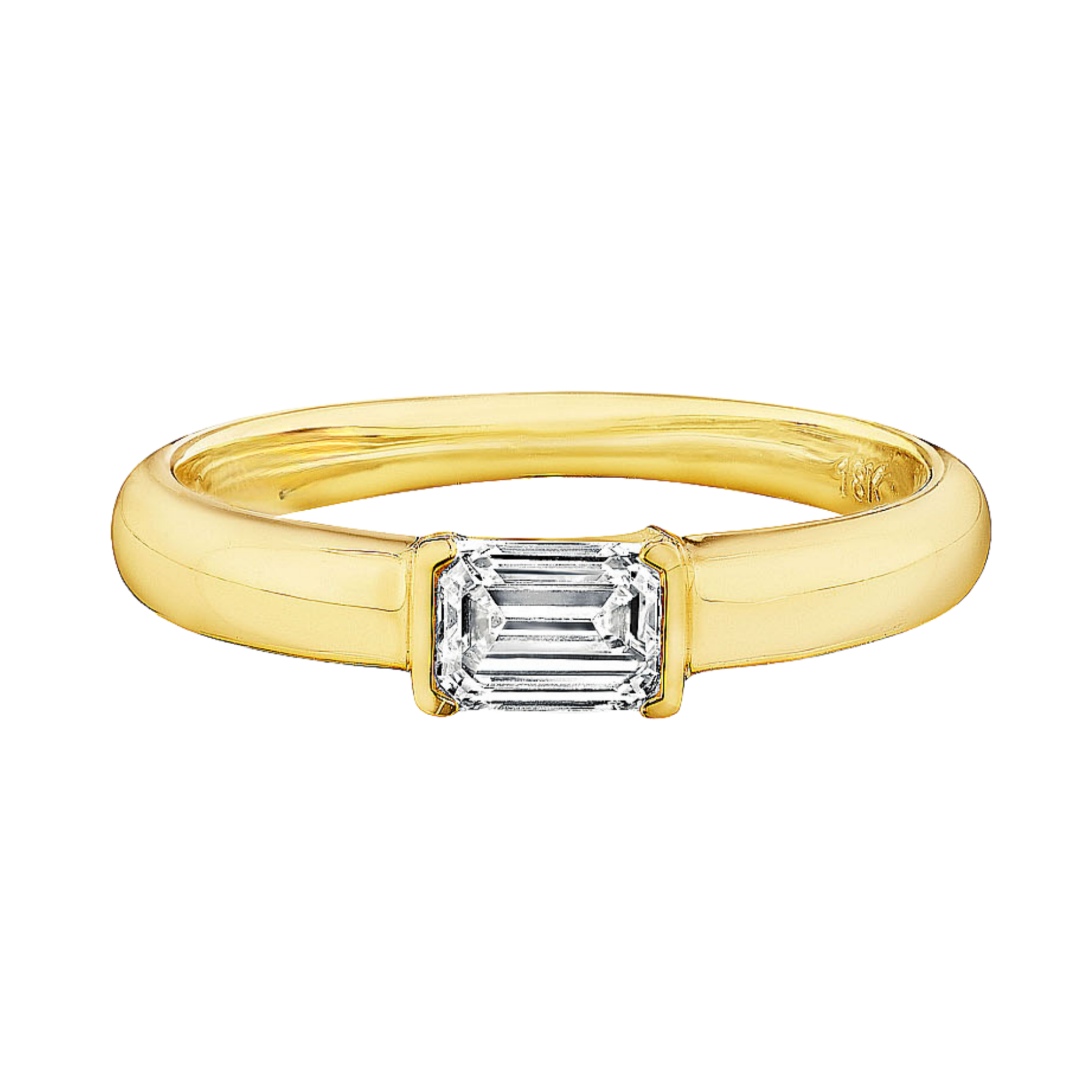 Stackable Emerald Cut Ring