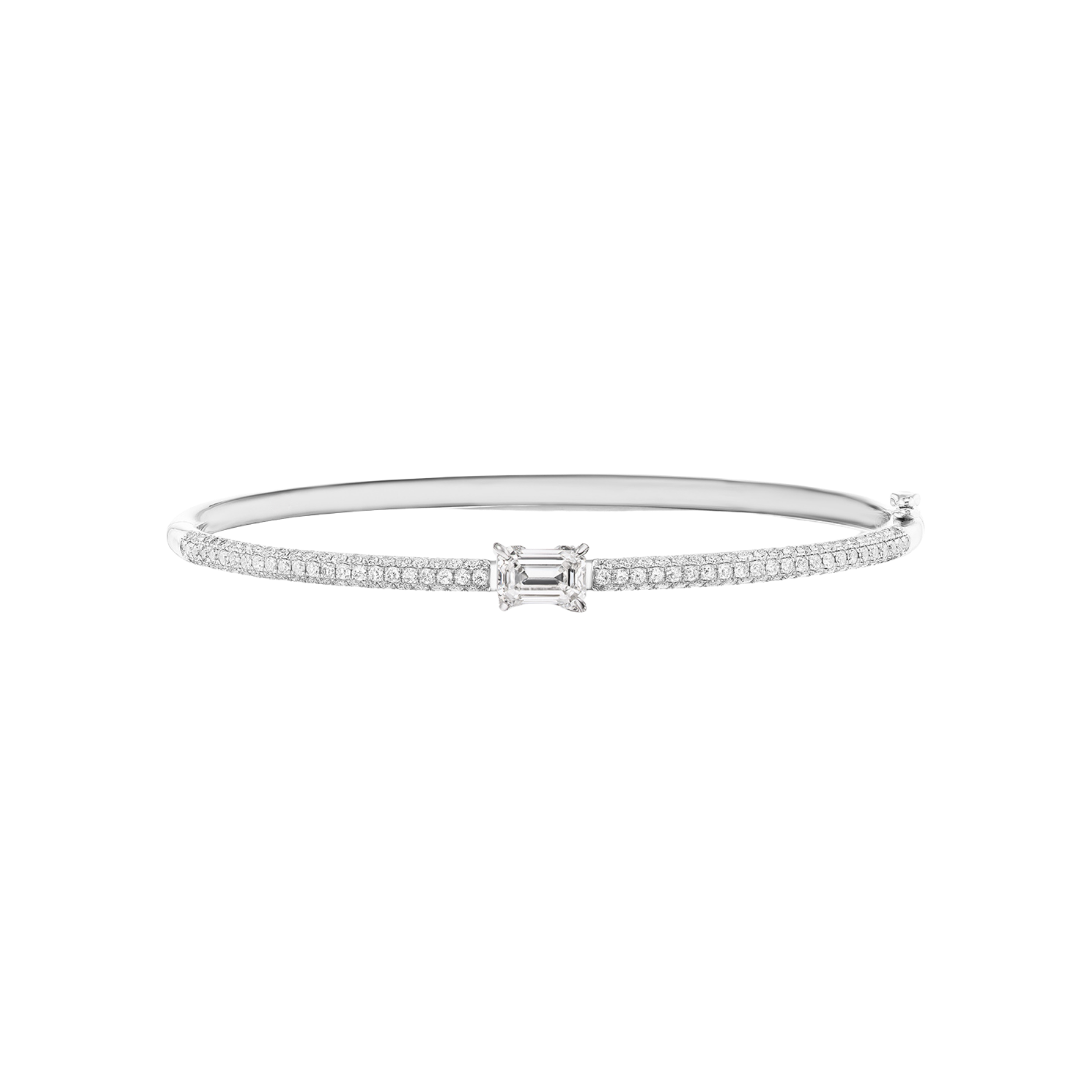 The Alora Pave Bangle (Emerald)