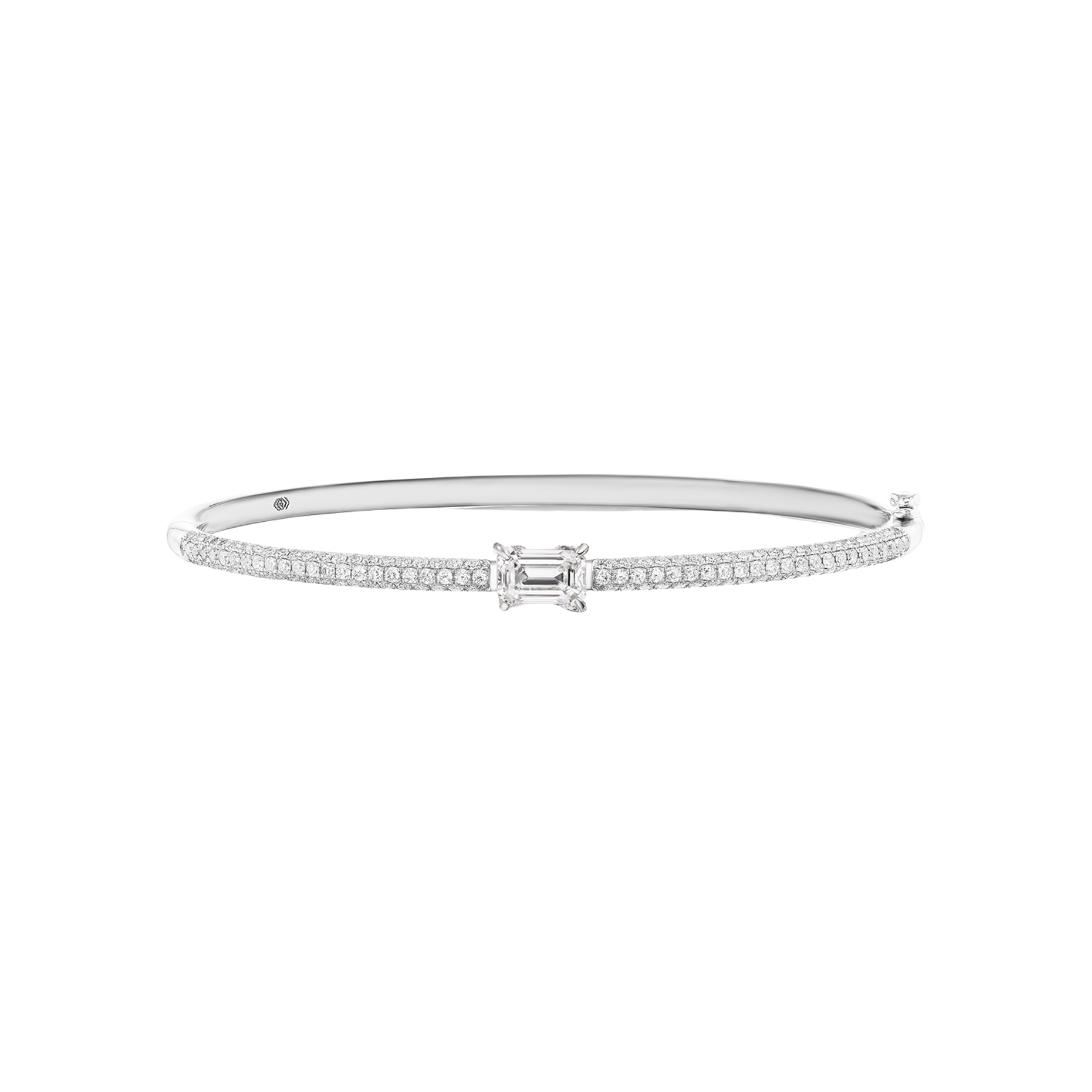 The Alora Pave Bangle (Emerald)