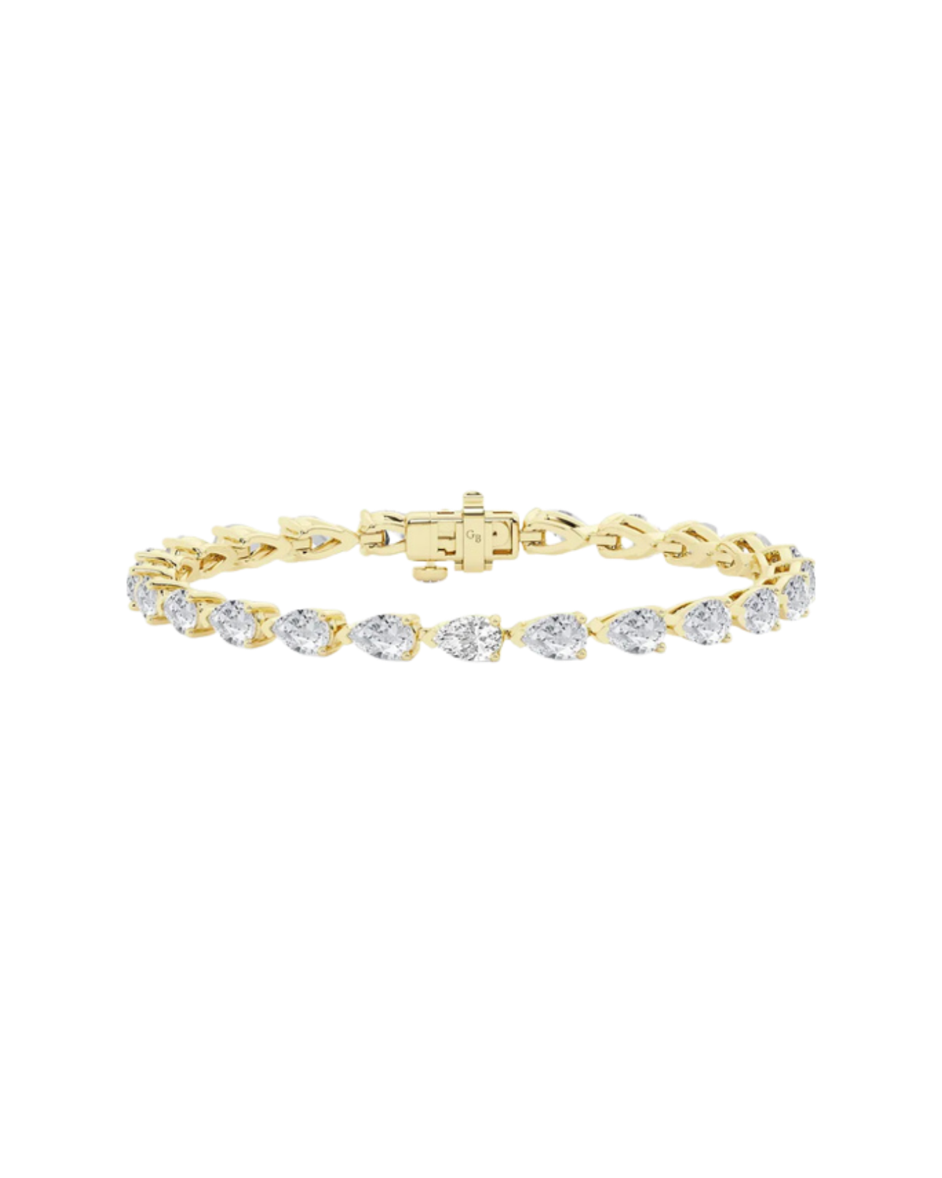 East-West Pear Cut Tennis Bracelet