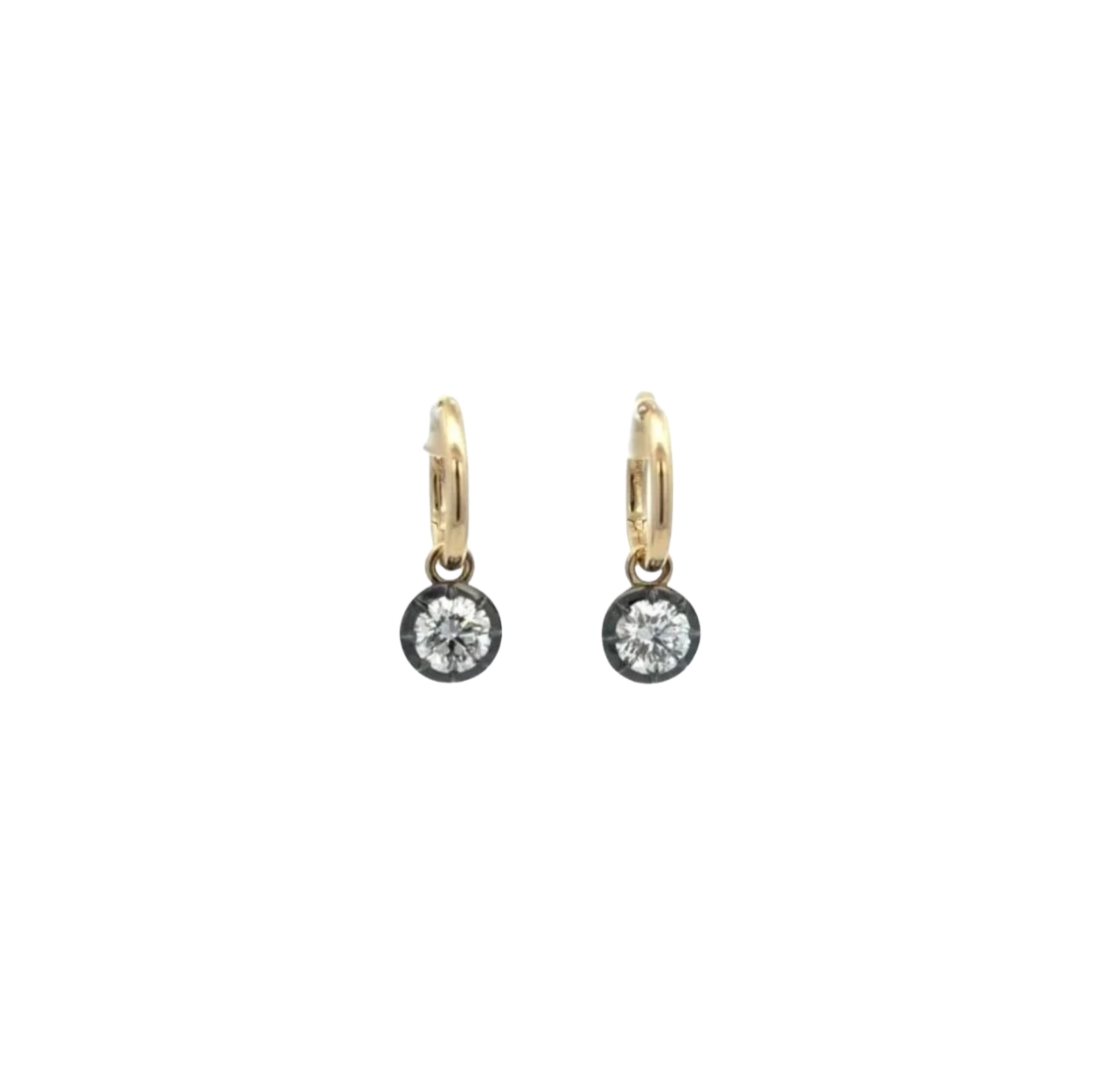 Georgian Set Huggie Earrings