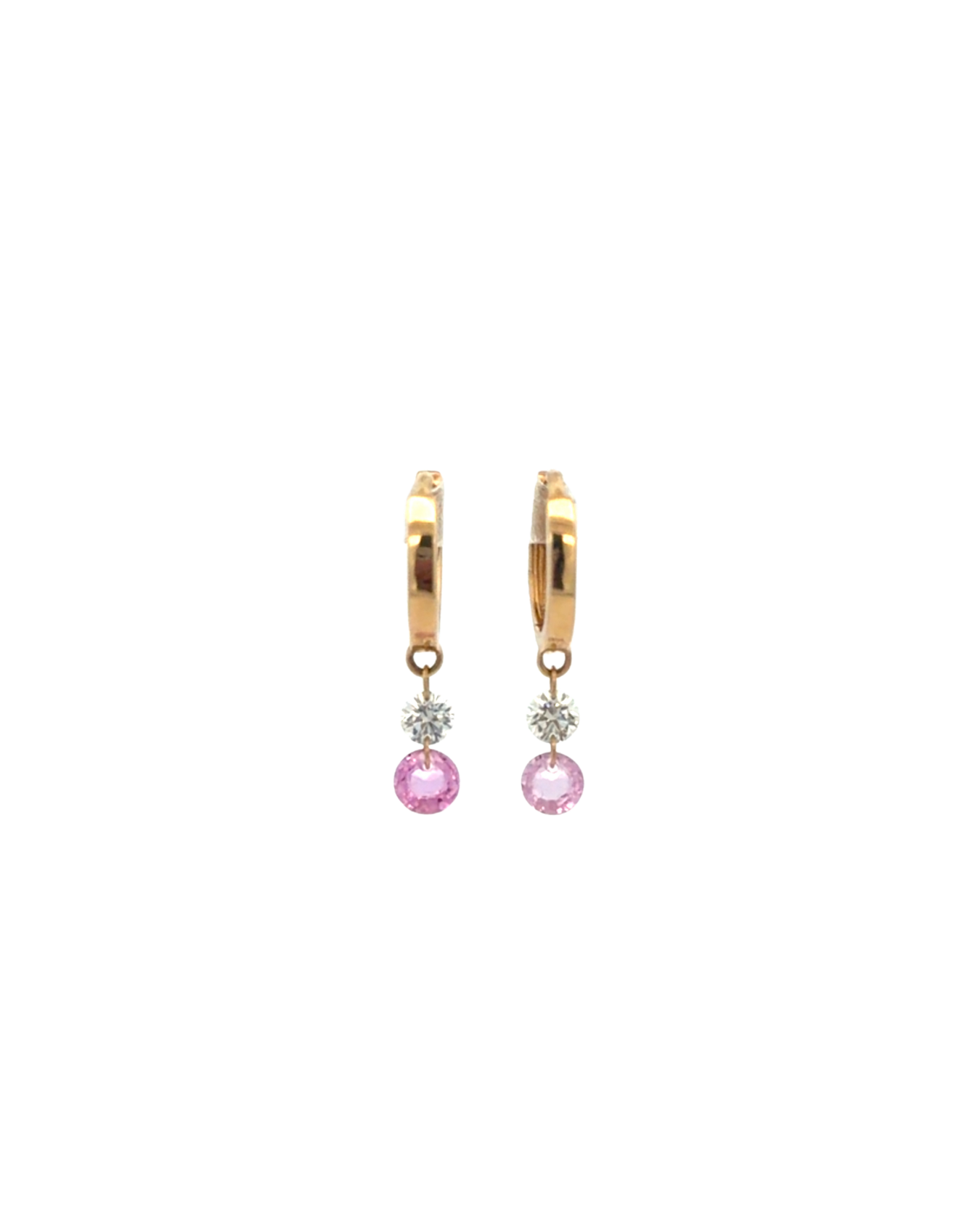 Pink Sapphire Dangle Earring