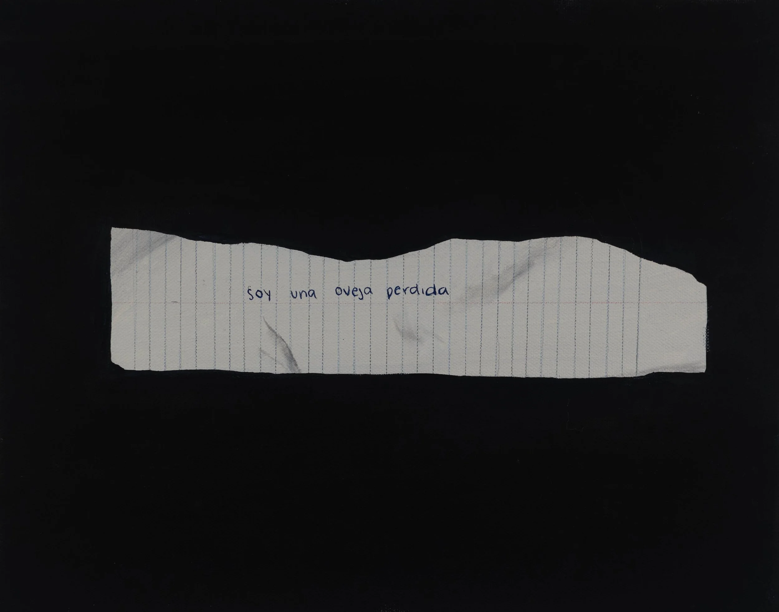 piece of paper
(2024)
oil and color pencil on canvas
11"x14"