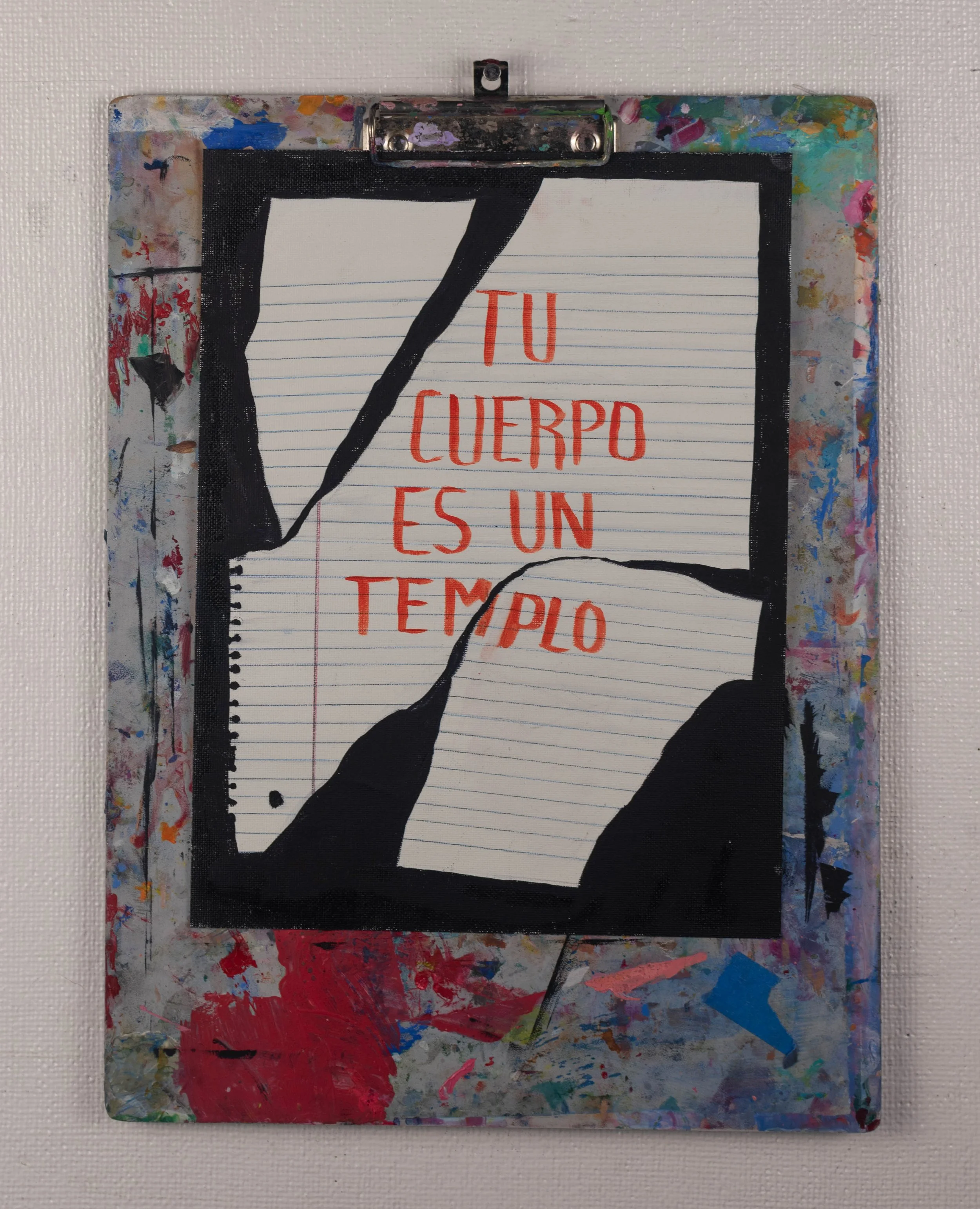 clipboard
(2024)
clipboard and oil and color pencil on canvas sheet,
12"x15"
