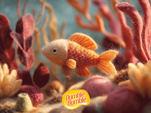 dumble bumble fish wishing fishing you a happy birthday felt