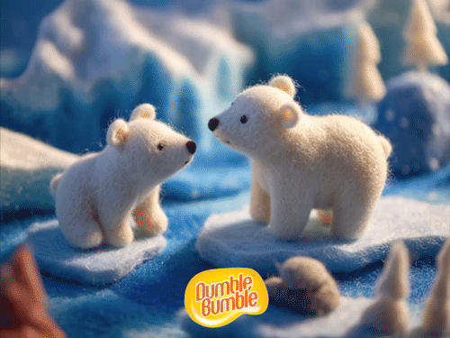 dumble bumble polar bears happy brrr day happy birthday felt