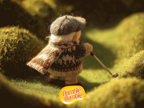 dumble bumble hero golf golfer a hero counts the stroke that nobody saw felt