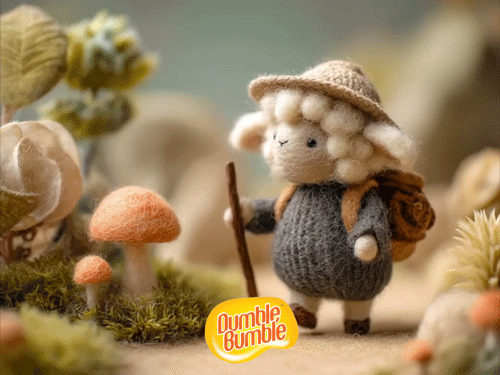 dumble bumble hiking sheep happy birthday felt