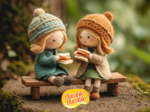 dumble bumble hero girls a hero shares her sandwich felt