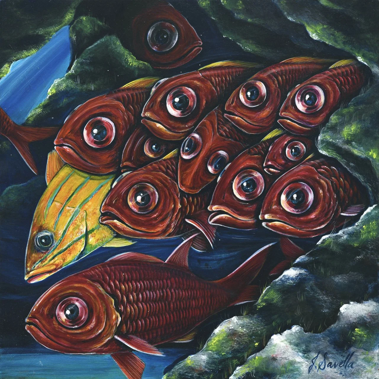 12"x12" Acrylic on wood panel