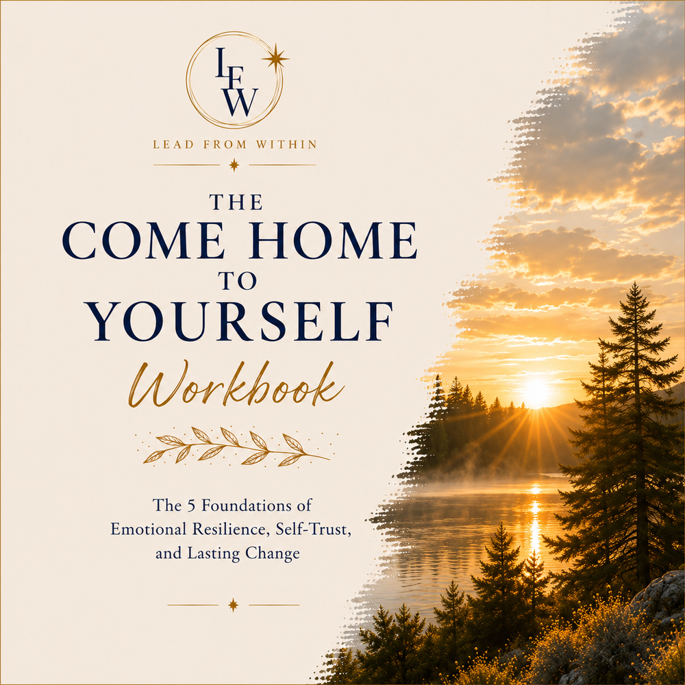 Cover of The Come Home to Yourself Workbook by Lead From Within.