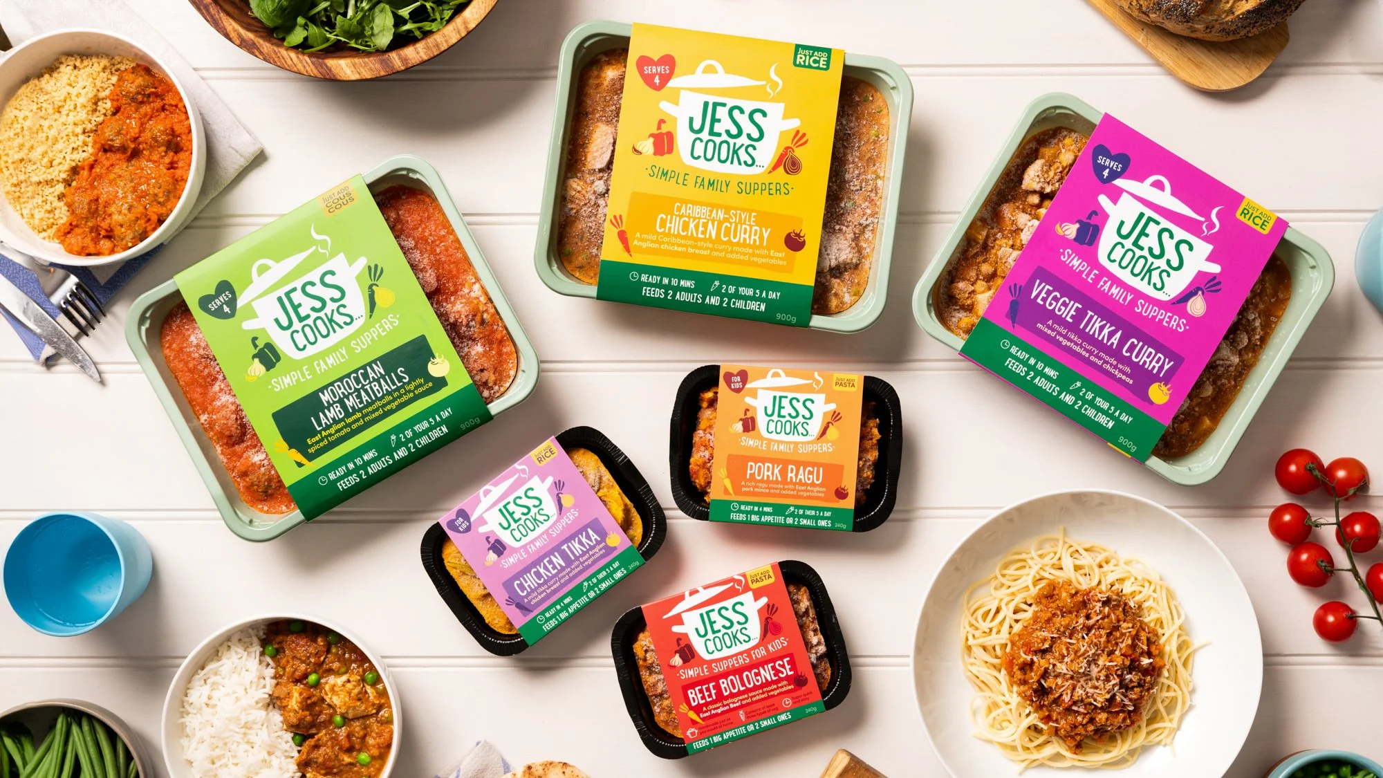Jess Cooks range of healthy family meals