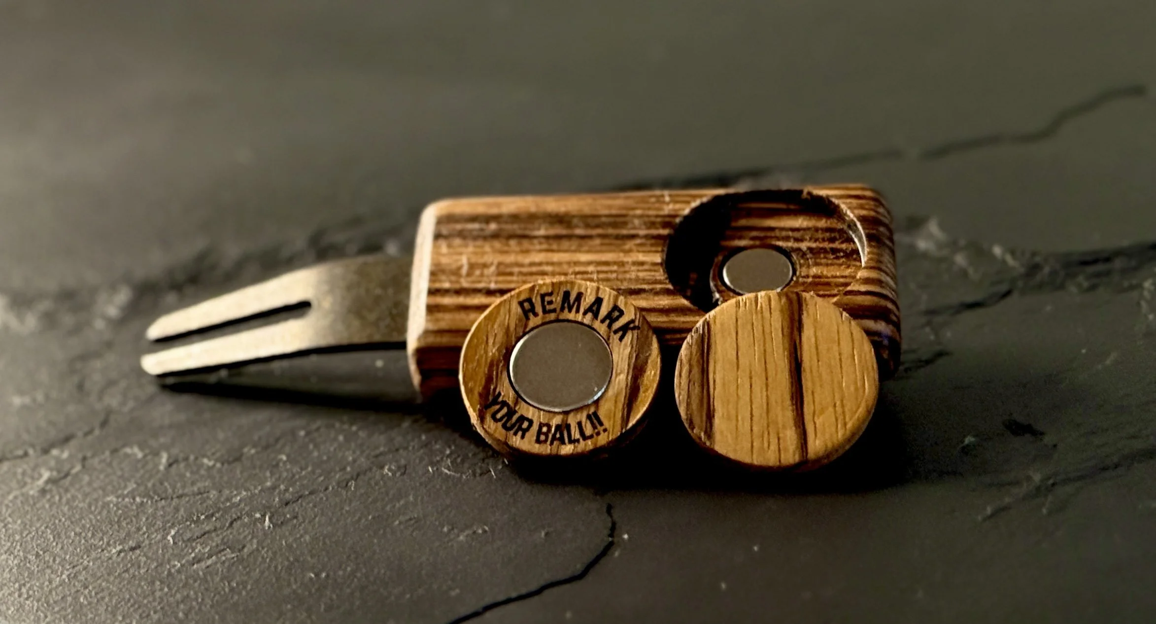 Exotic hardwood divot tool — The Reserve collection by The Divsmith