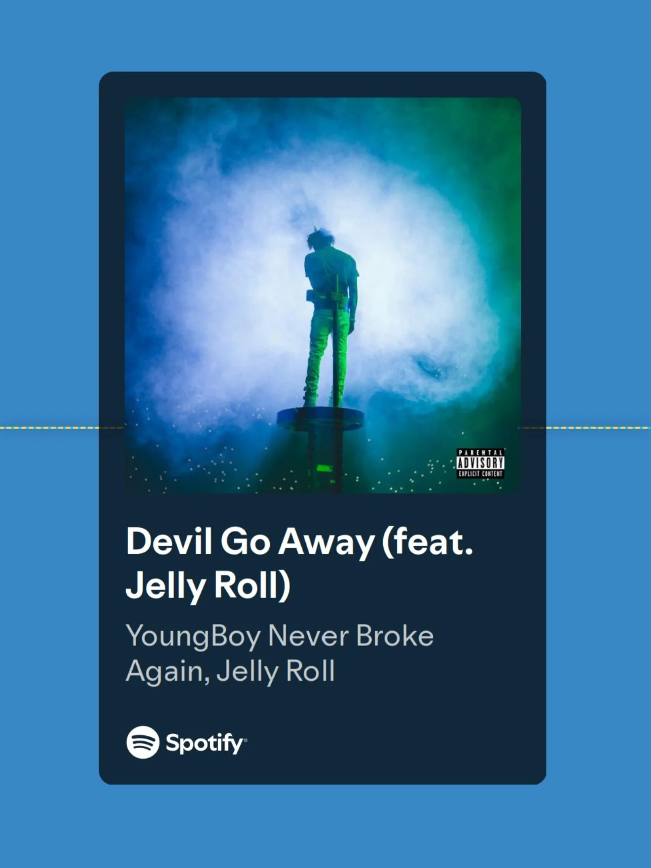 &ldquo;DEVIL GO AWAY FEAT @jellyroll615 &ldquo; by @nba_youngboy 

Produced by @kaigoinkrazy 💥

#newmusic #jellyroll #youngboy