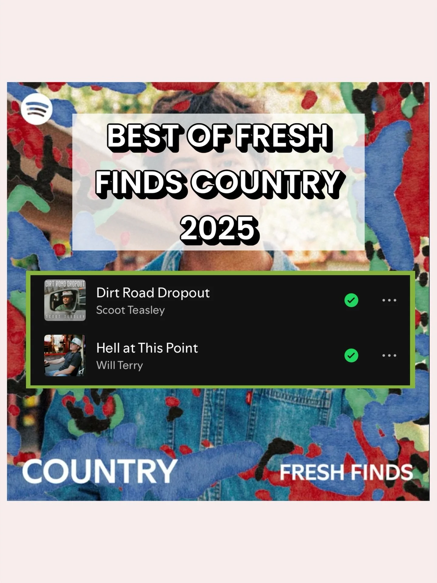love seeing our boys on @spotify 2025 BEST OF Fresh Finds Country playlist✨💙 can&rsquo;t wait for the world to hear more @scoot_teasley &amp; @willterry.music music next year! 

#countrymusic #newmusic #spotify #spotifywrapped