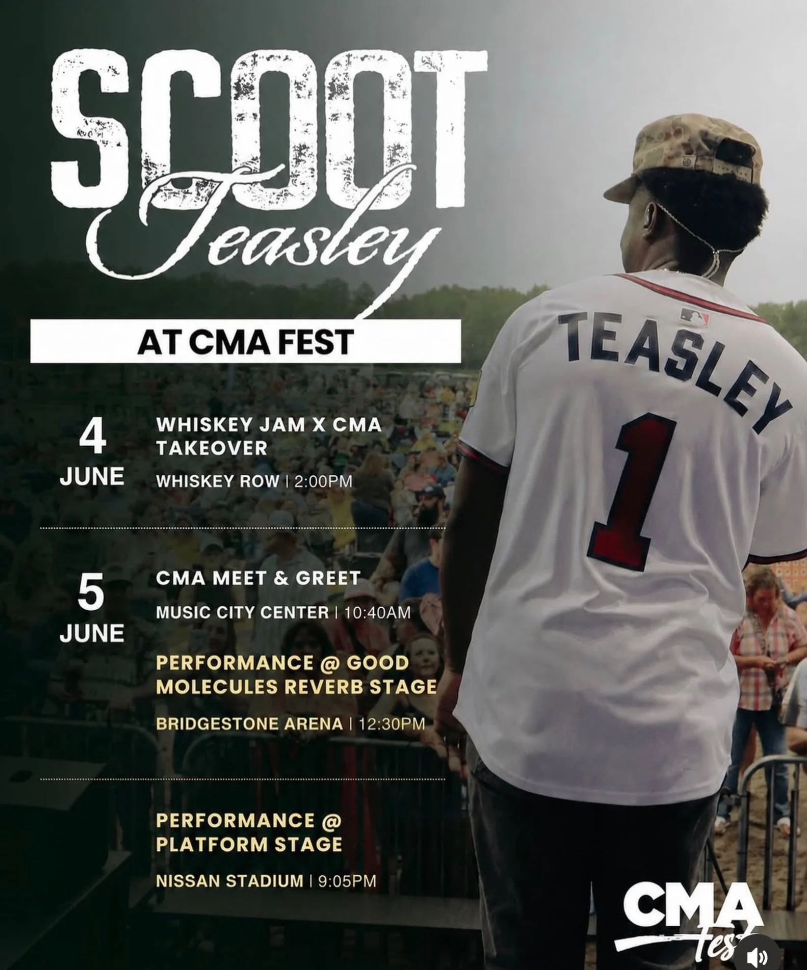 @scoot_teasley is out here at @cma fest!!!! ❤️ 🍺 

#cmafestival #countrymusic