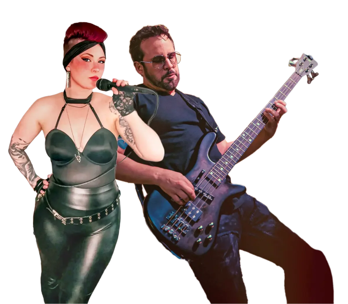 Founding members of Thee Bad Romantics (Portland's premier wedding, party, and event glam rock cover band), Lady Lulu (Laura Ruesch) and Sam Robertson