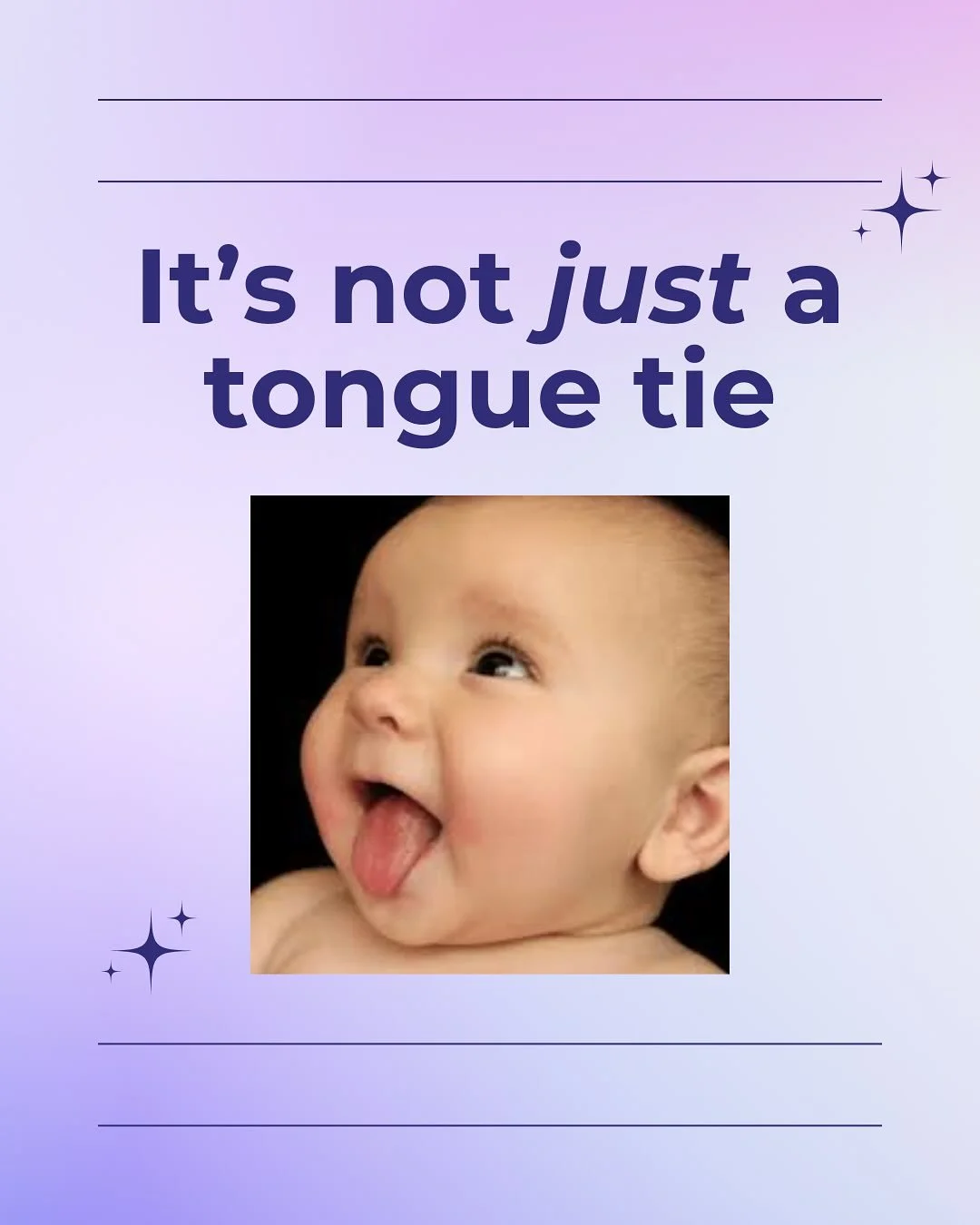 Did you know a tongue tie can affect a baby all the way to their toes? 👣 

When a tongue can&rsquo;t move properly, the body compensates, often leading to tension in the jaw, neck, shoulders, core, and hips. 

Some early signs that your baby may hav