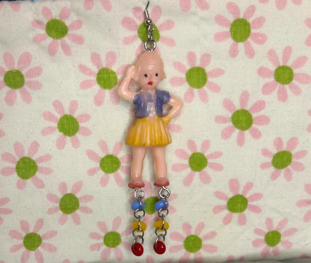 Cake Topper Girl Single Earring