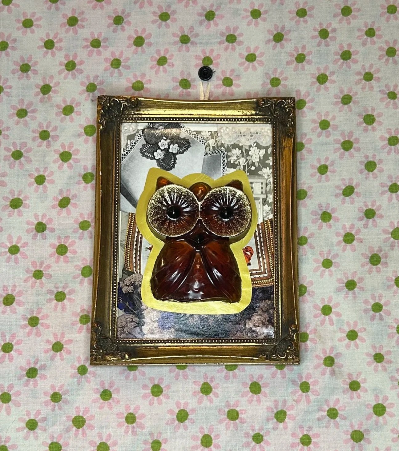 Golden Owl 5x7" Framed Art