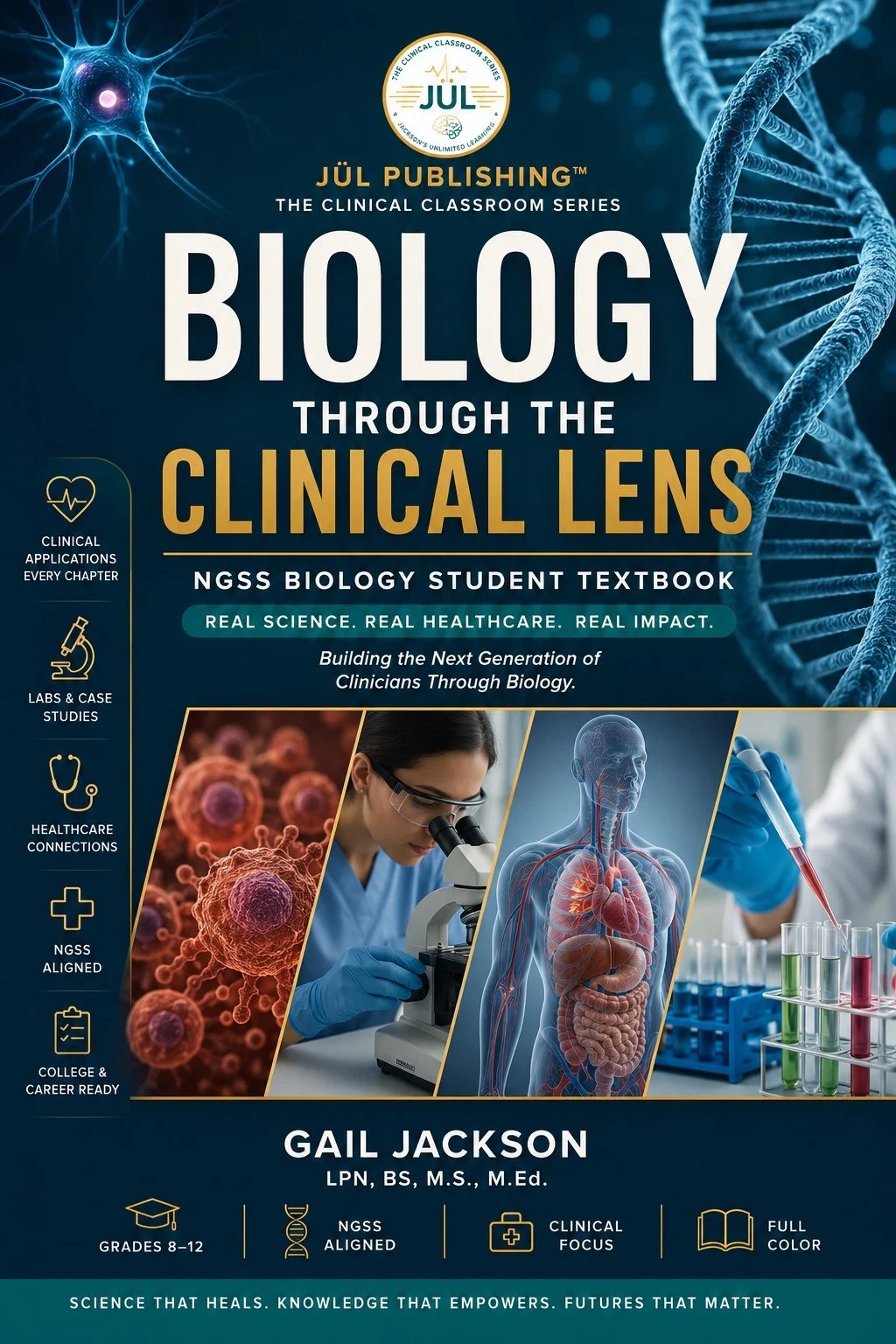 JÜL BioBots educational publishing artwork for biology and science learning.