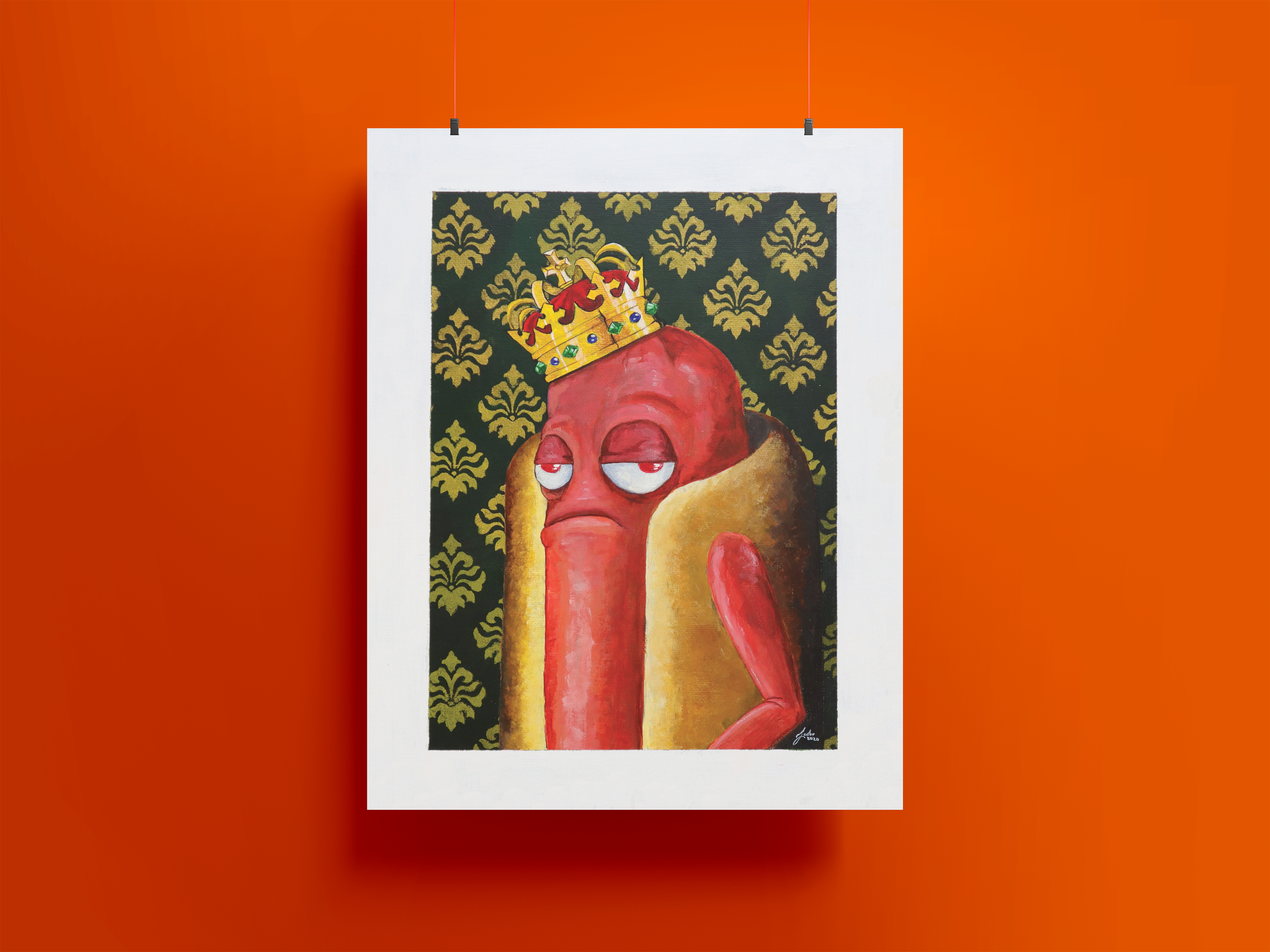 "Hot Dog King" Print