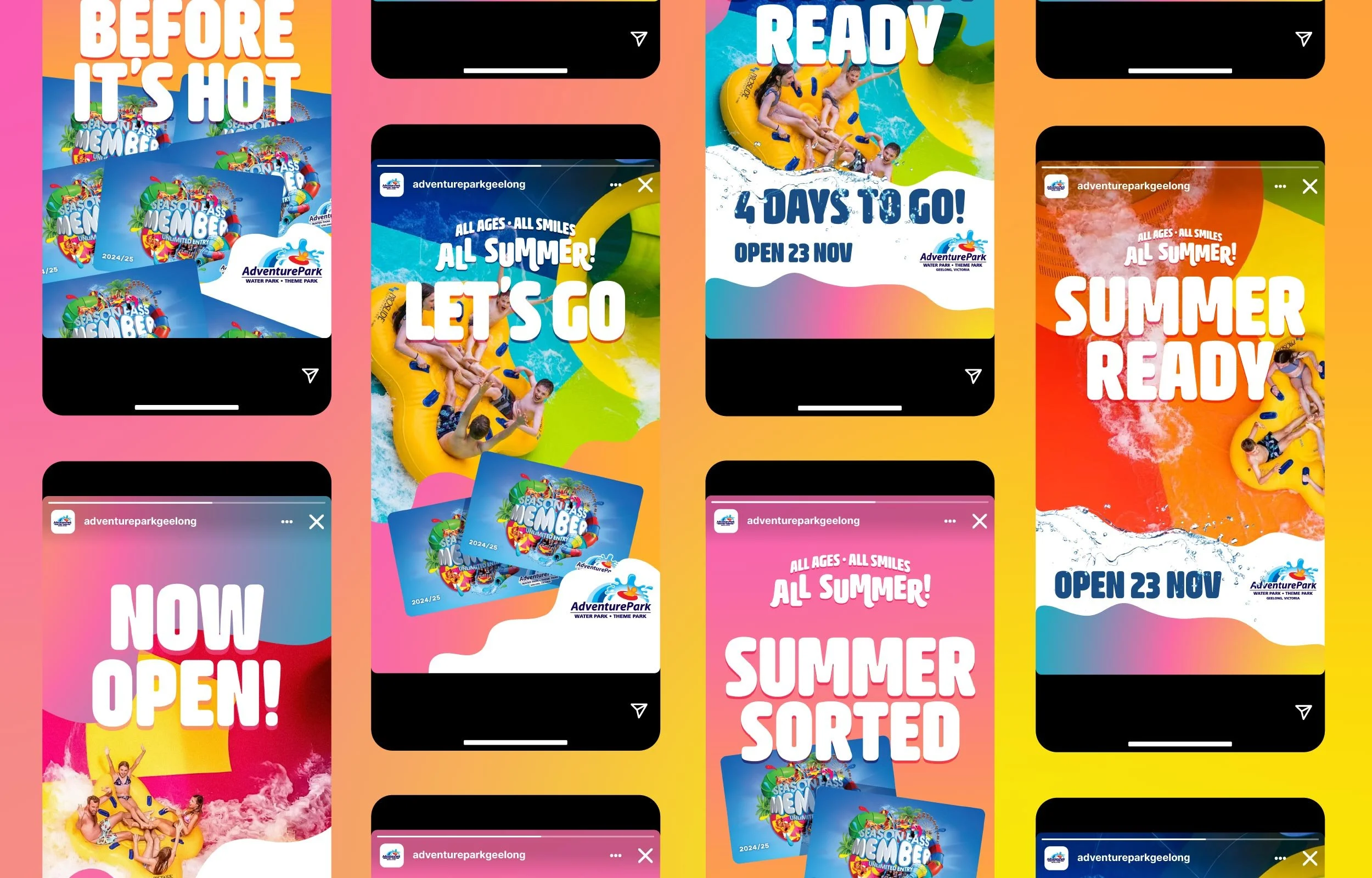 Adventure Park Summer Campaign Socials